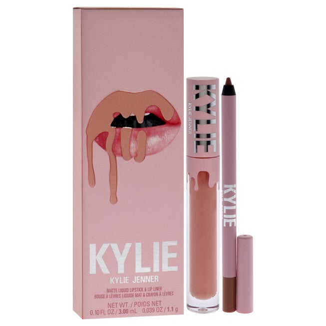 Matte Lip Kit - 700 Bare by Kylie Cosmetics for Women - 2 Pc 0.10oz Matte Liquid Lipstick, 0.039oz Lip Liner, See Description, alternate image number 2