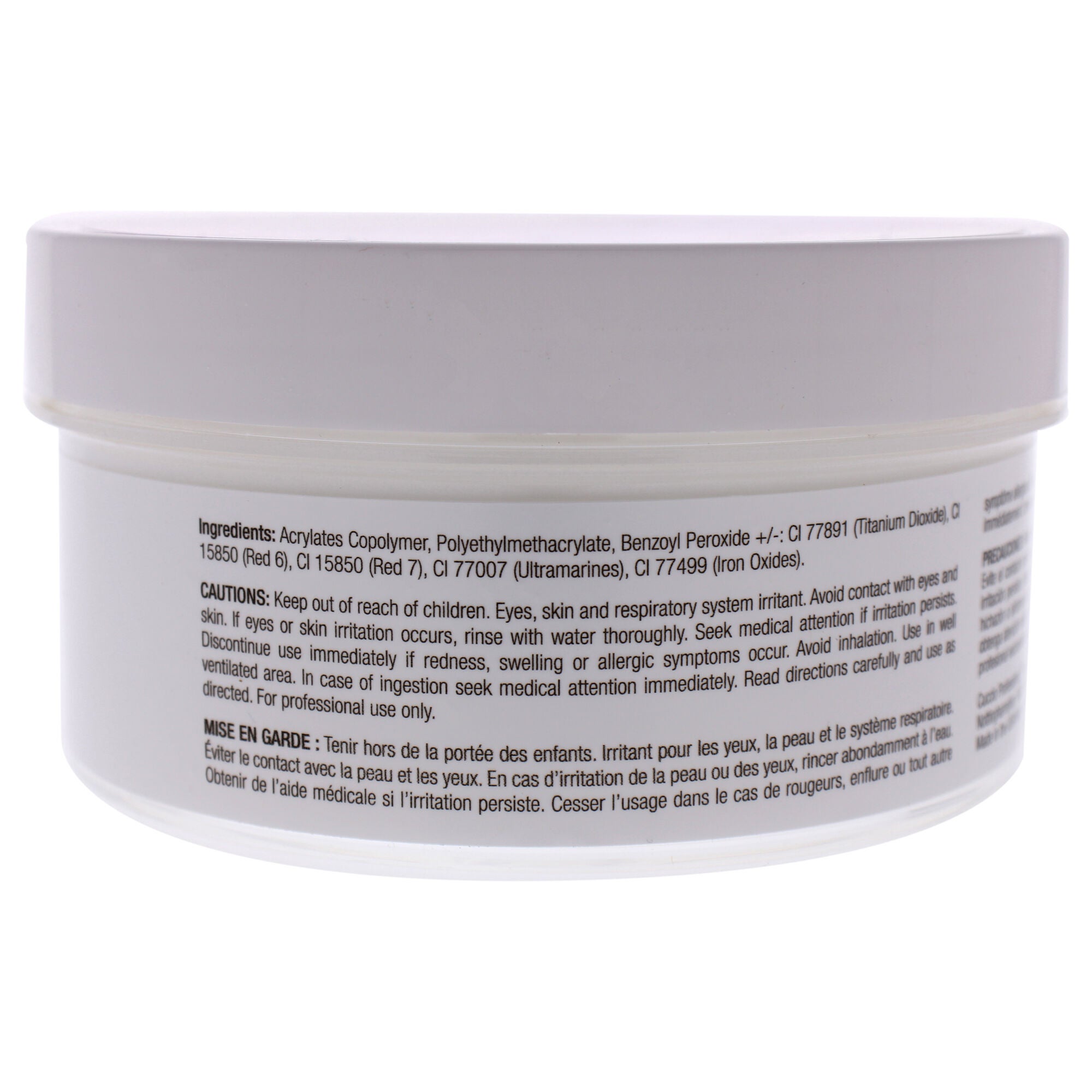 Acrylic Powder - White by Cuccio Pro for Women - 12.75 oz Acrylic Powder, See Description, alternate image number 1