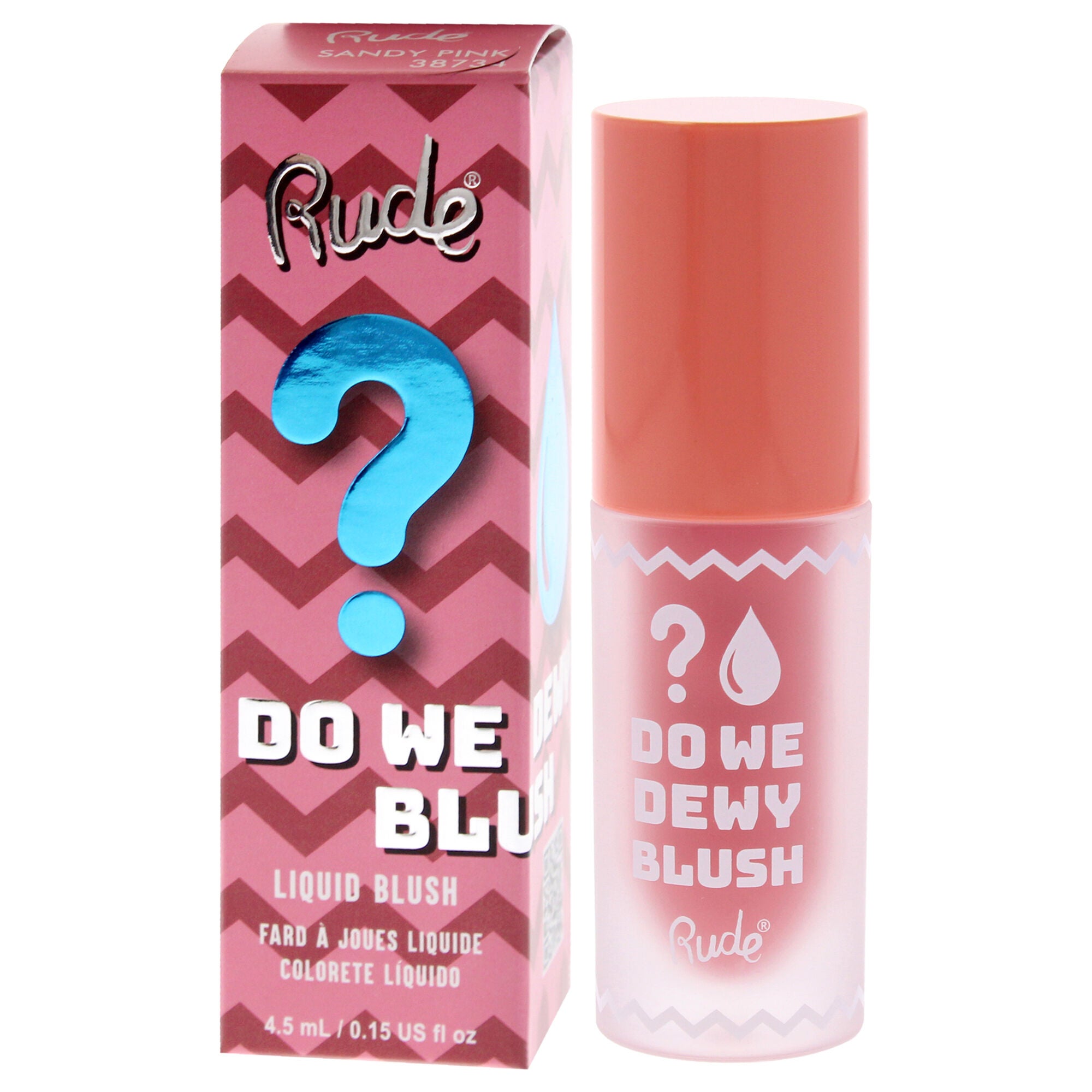 Do We Dewy Liquid Blush - Sandy Pink by Rude Cosmetics for Women - 0.15 oz Blush, Brown, alternate image number 3