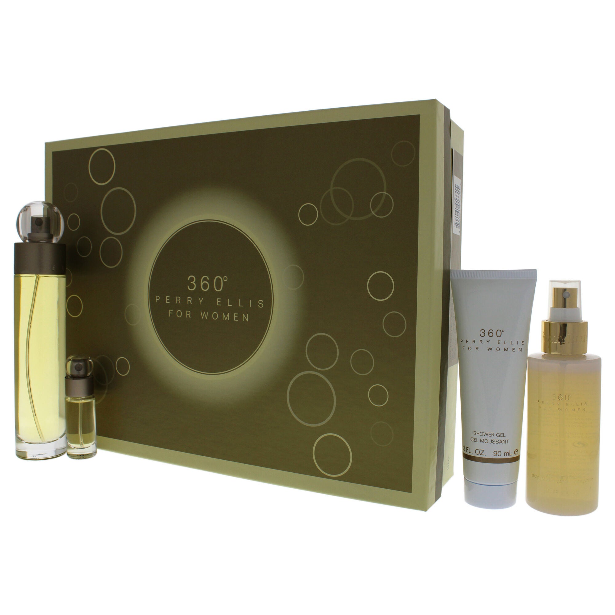 360 by Perry Ellis for Women - 4 Pc Gift Set 3.4oz EDT Spray, 4oz Body Mist Spray, 3oz Shower Gel, 0.25oz EDT Spray, , alternate image number 8