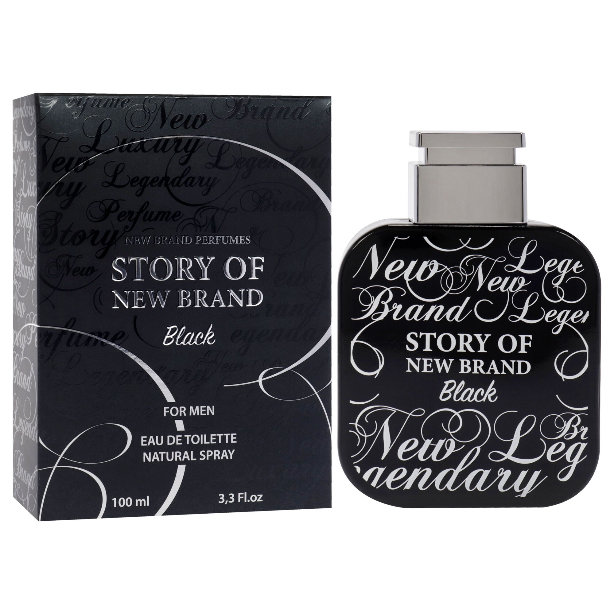 Story Of New Brand Black by New Brand for Men - 3.3 oz EDT Spray, See Description, alternate image number 2