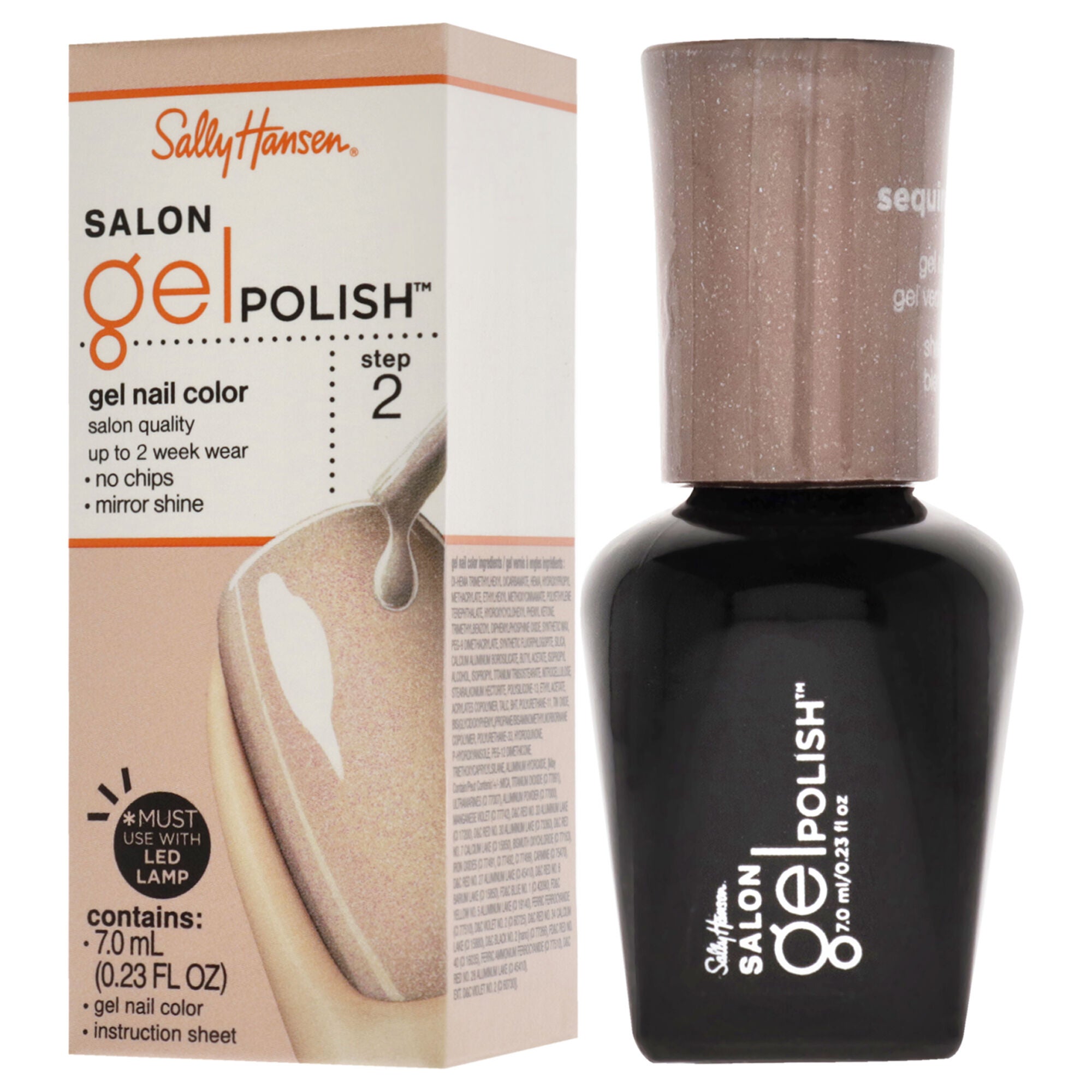 Salon Gel Polish - 175 Sequin Stiletto by Sally Hansen for Women - 0.23 oz Nail Polish, , alternate image number 8