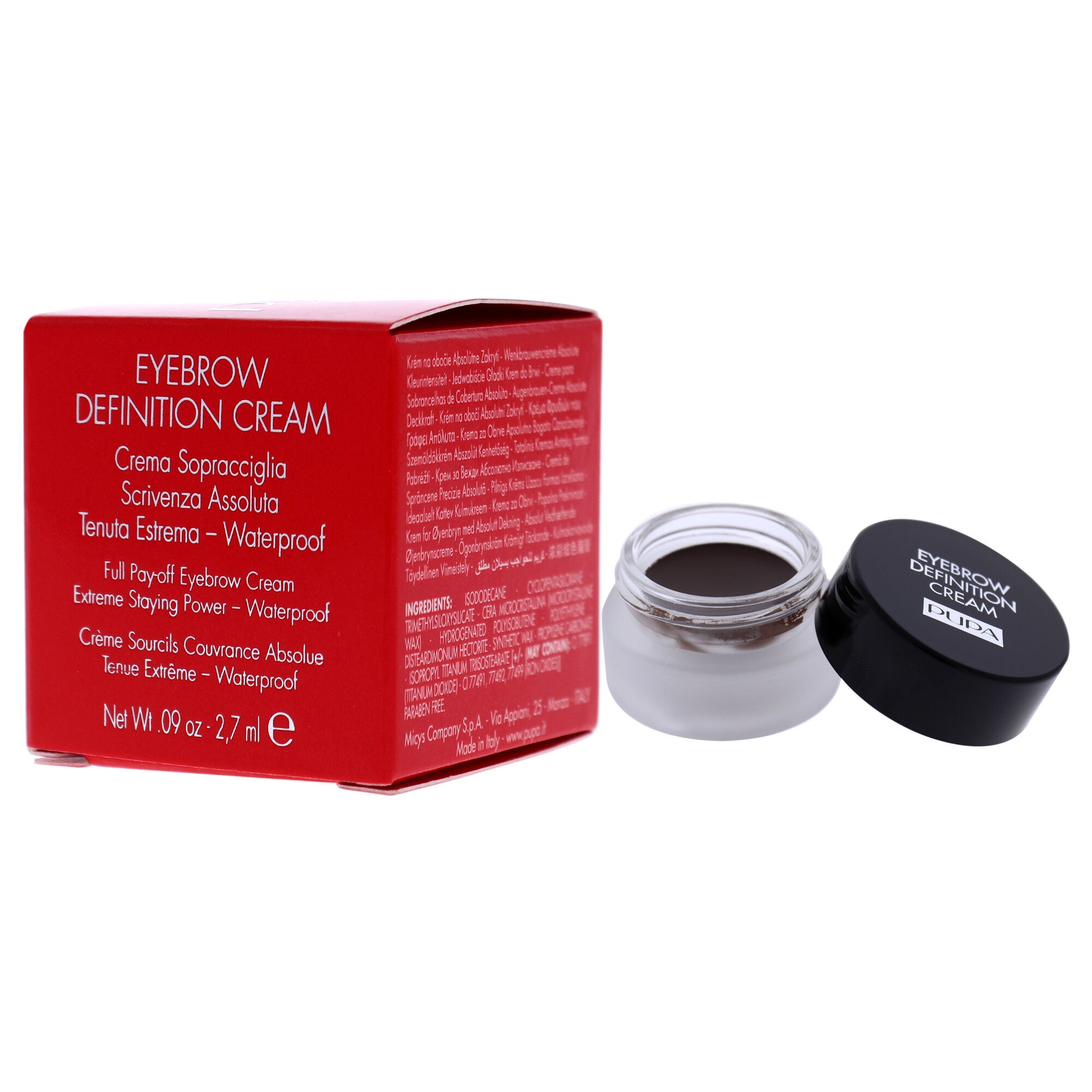 Eyebrow Definition Cream - 003 Cocoa by Pupa Milano for Women - 0.09 oz Eyebrow Cream, See Description, alternate image number 2