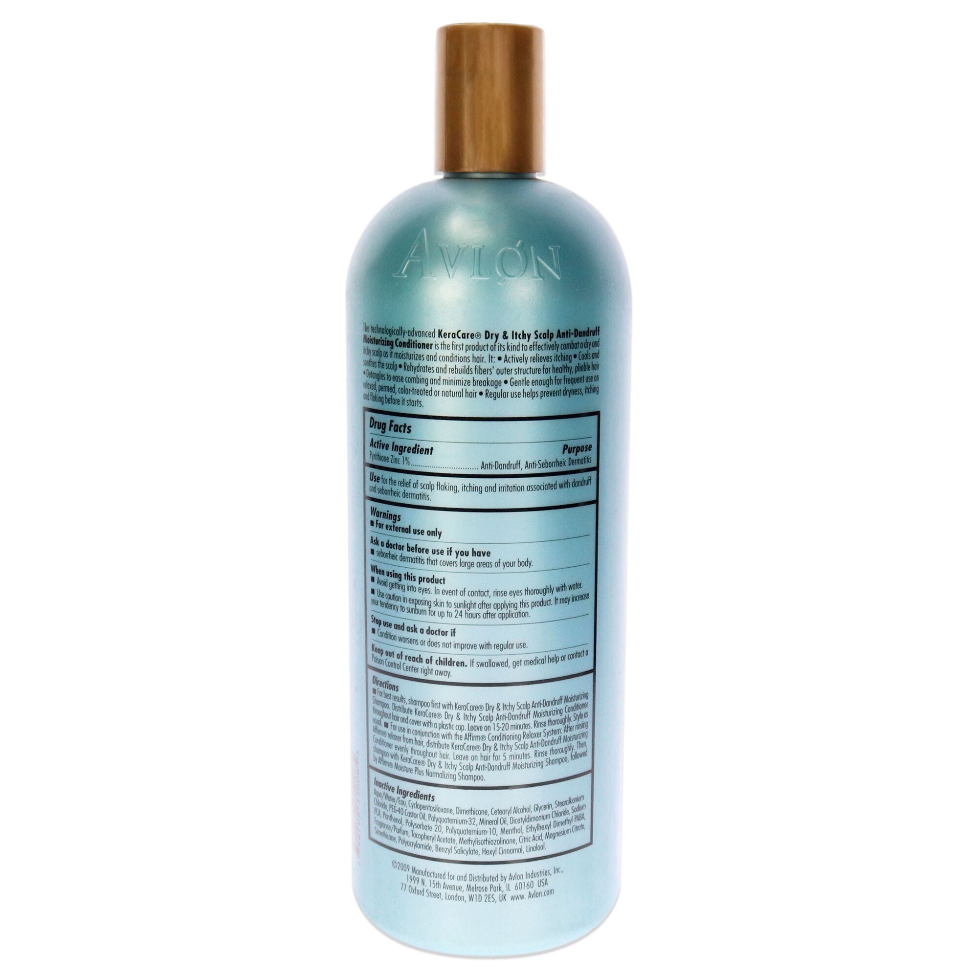 KeraCare Dry Itchy Scalp Anti-Dandruff Moisturizing Conditioner by Avlon for Unisex - 32.1 oz Conditioner, White, alternate image number 1