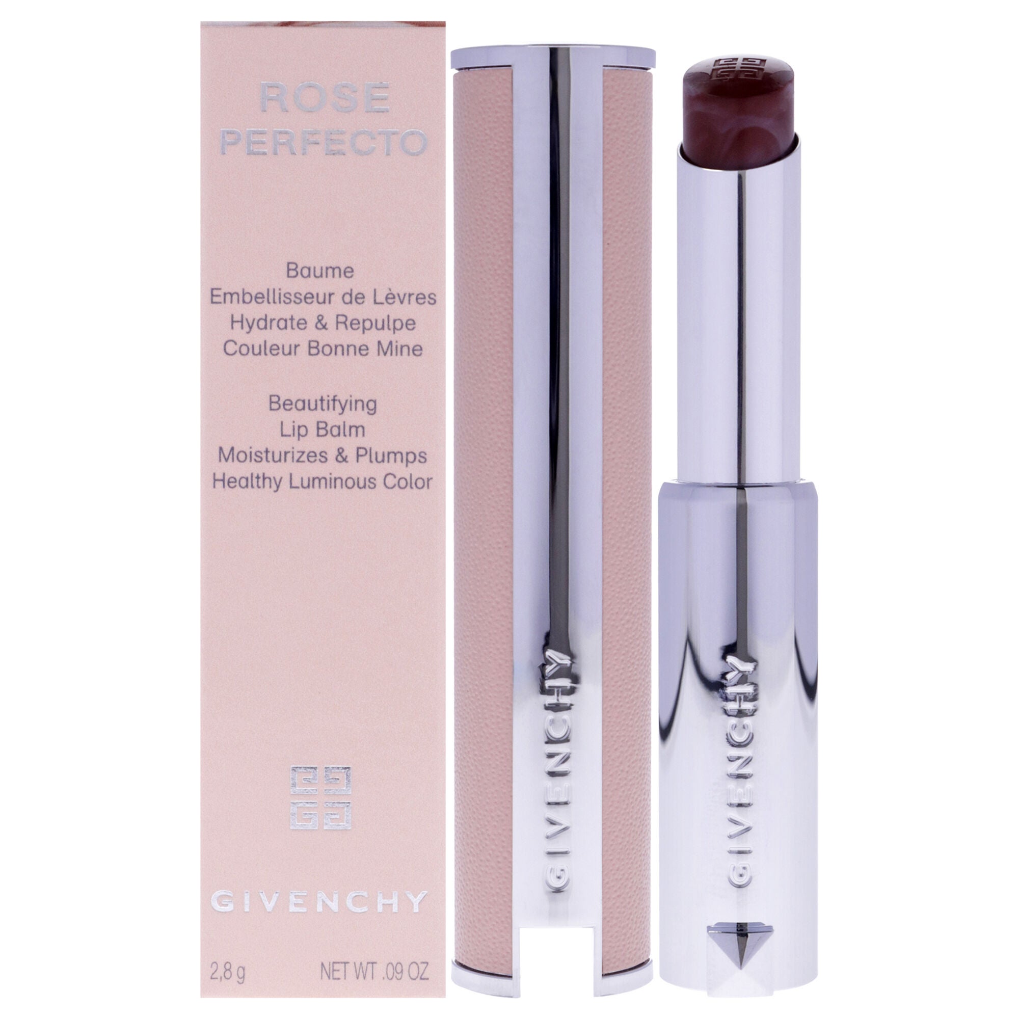 Rose Perfecto Beautifying Lip Balm - 501 Spicy Brown by Givenchy for Women - 0.09 oz Lip Balm, See Description, hi-res image number 0