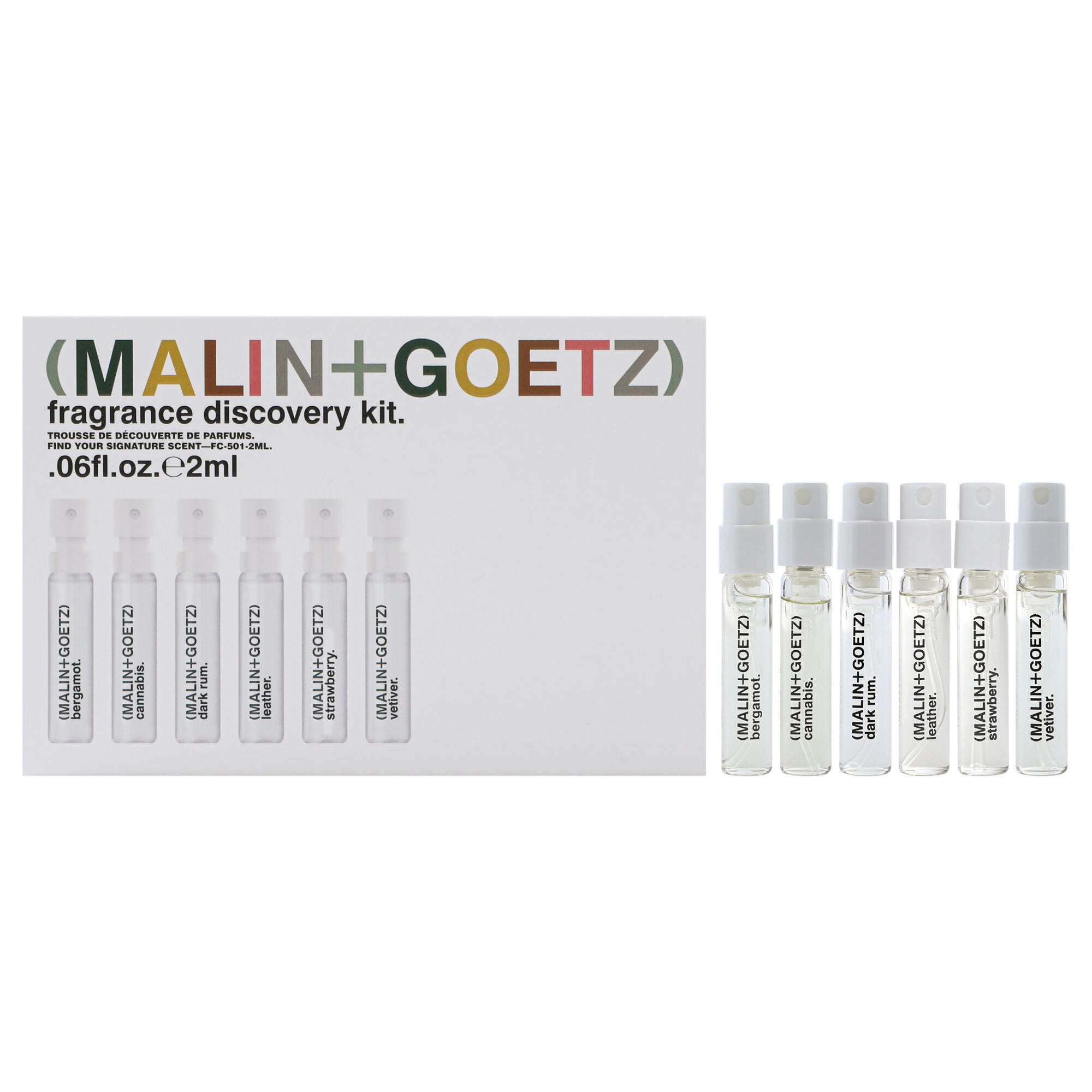 Fragrance Discovery Kit by Malin + Goetz for Unisex - 6 Pc Mini Gift Set 0.06oz, See Description, hi-res image number 0