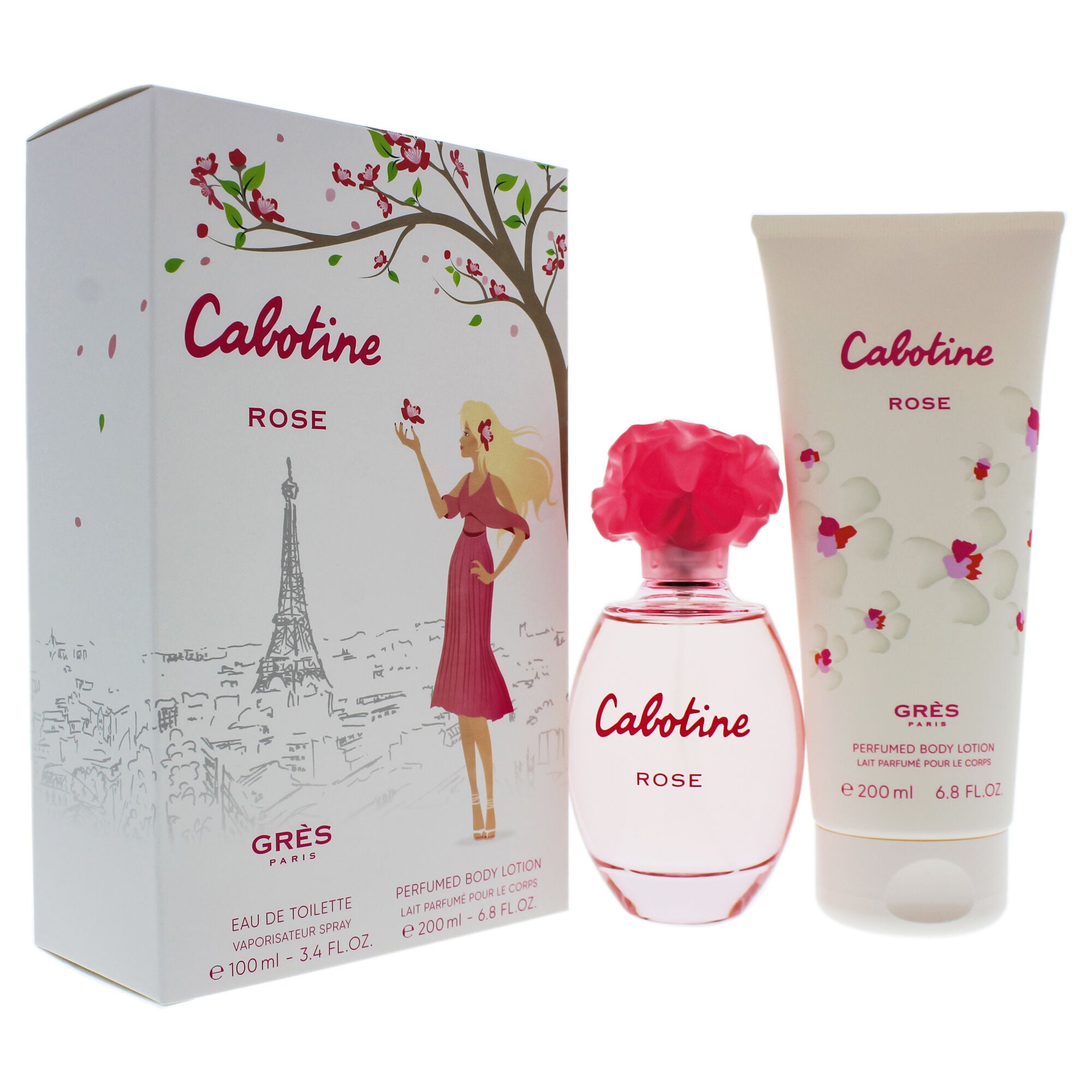 Cabotine Rose by Parfums Gres for Women - 2 Pc Gift Set 3.4oz EDT Spray, 6.76oz Perfumed Body Lotion, , alternate image number 7