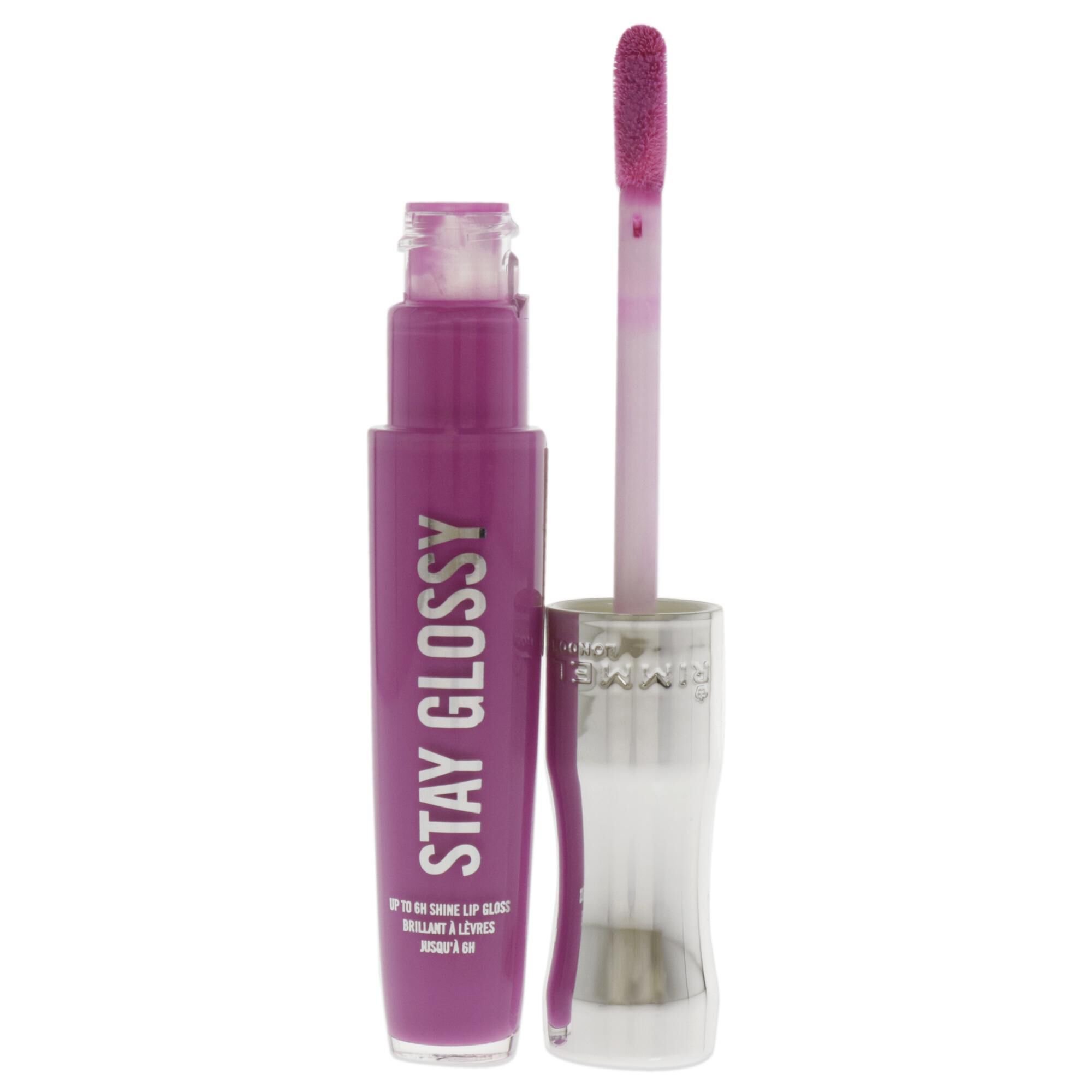 Stay Glossy Lip Gloss - 155 Purple Parlour by Rimmel London for Women - 0.18 oz Lip Gloss, See Description, alternate image number 1