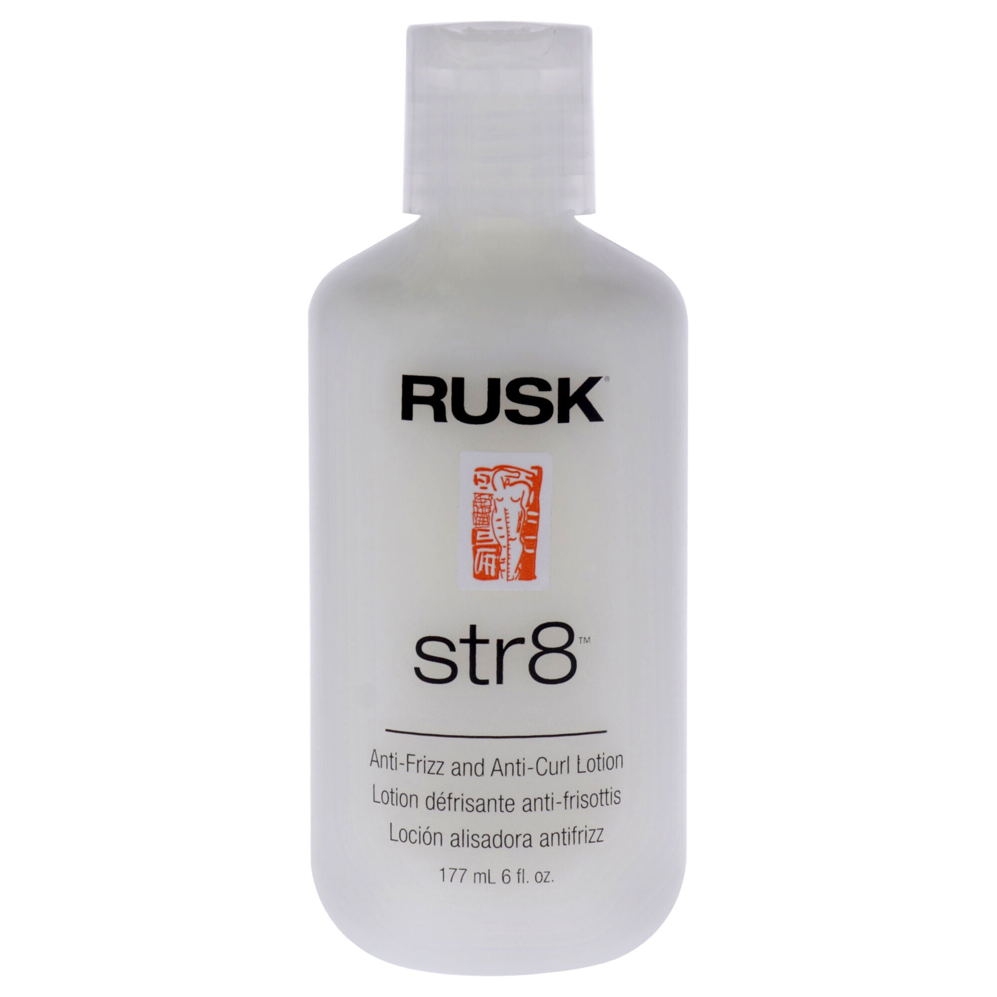 Str8 Anti-Frizz and Anti-Curl Lotion by Rusk for Unisex - 6 oz Lotion, NA, hi-res image number 0