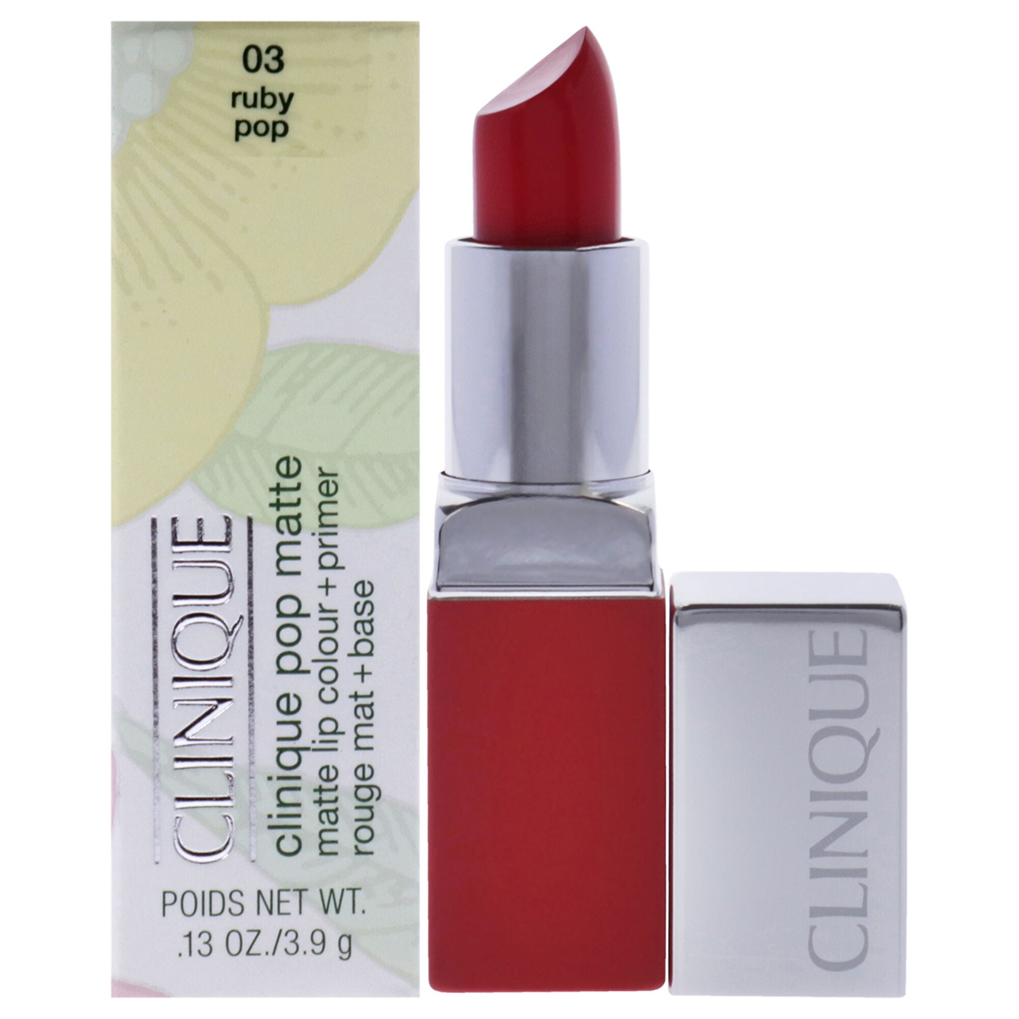 Clinique Pop Matte Lip Colour Plus Primer - 03 Ruby Pop by Clinique for Women - 0.13 oz Lipstick, See Description, hi-res image number 0