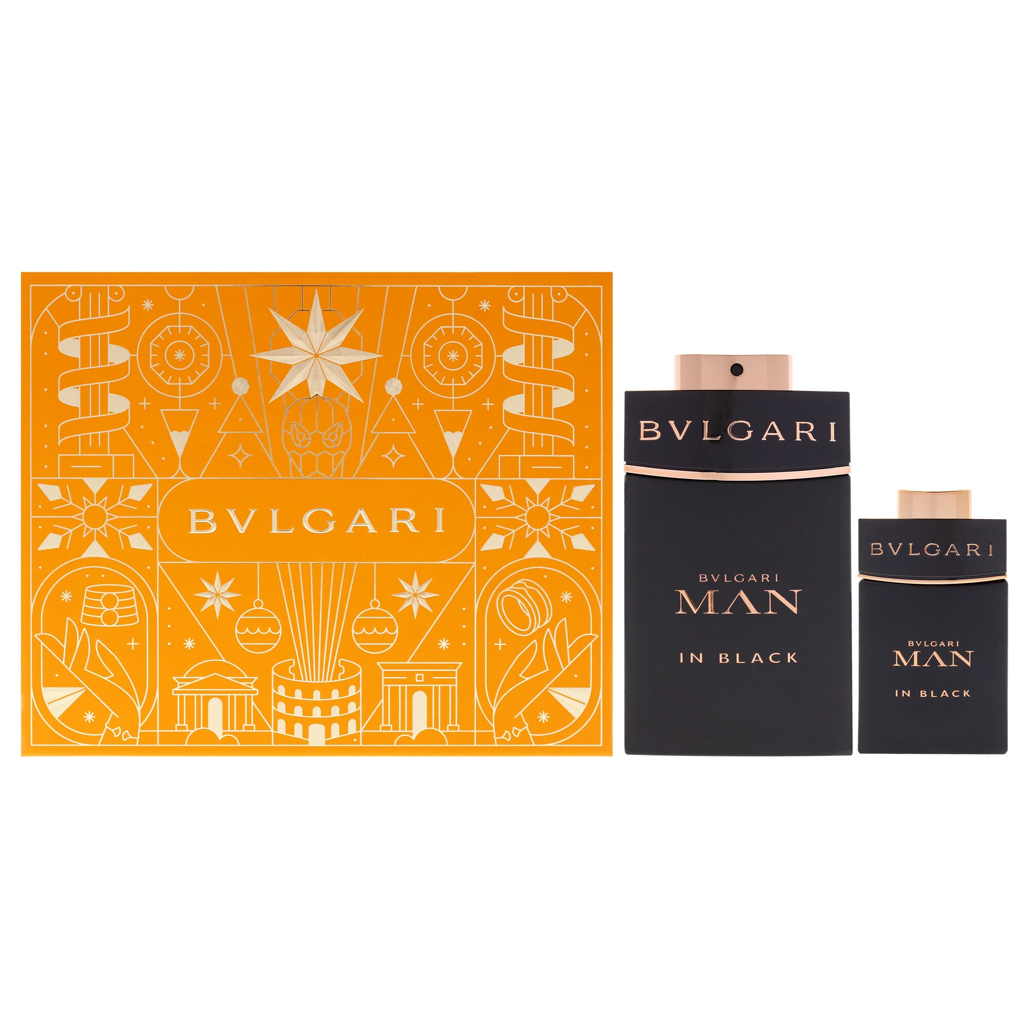 Bvlgari Man In Black by Bvlgari for Men - 2 Pc Gift Set 3.4oz EDP Spray, 0.5oz EDP Spray, See Description, hi-res image number 0