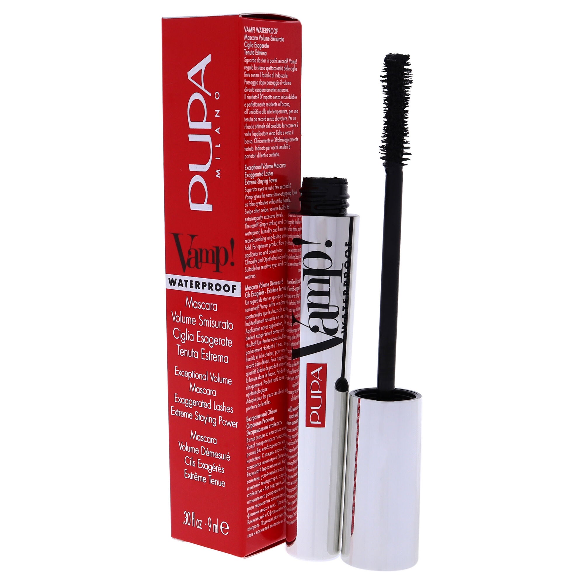 Vamp! Waterproof Mascara - 001 Extra Black by Pupa Milano for Women - 0.30 oz Mascara, See Description, alternate image number 2