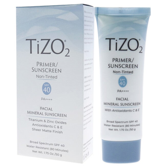 Tizo2 Facial Primer Non-tinted SPF 40 by Tizo for Unisex - 1.75 oz Sunscreen, , alternate image number null