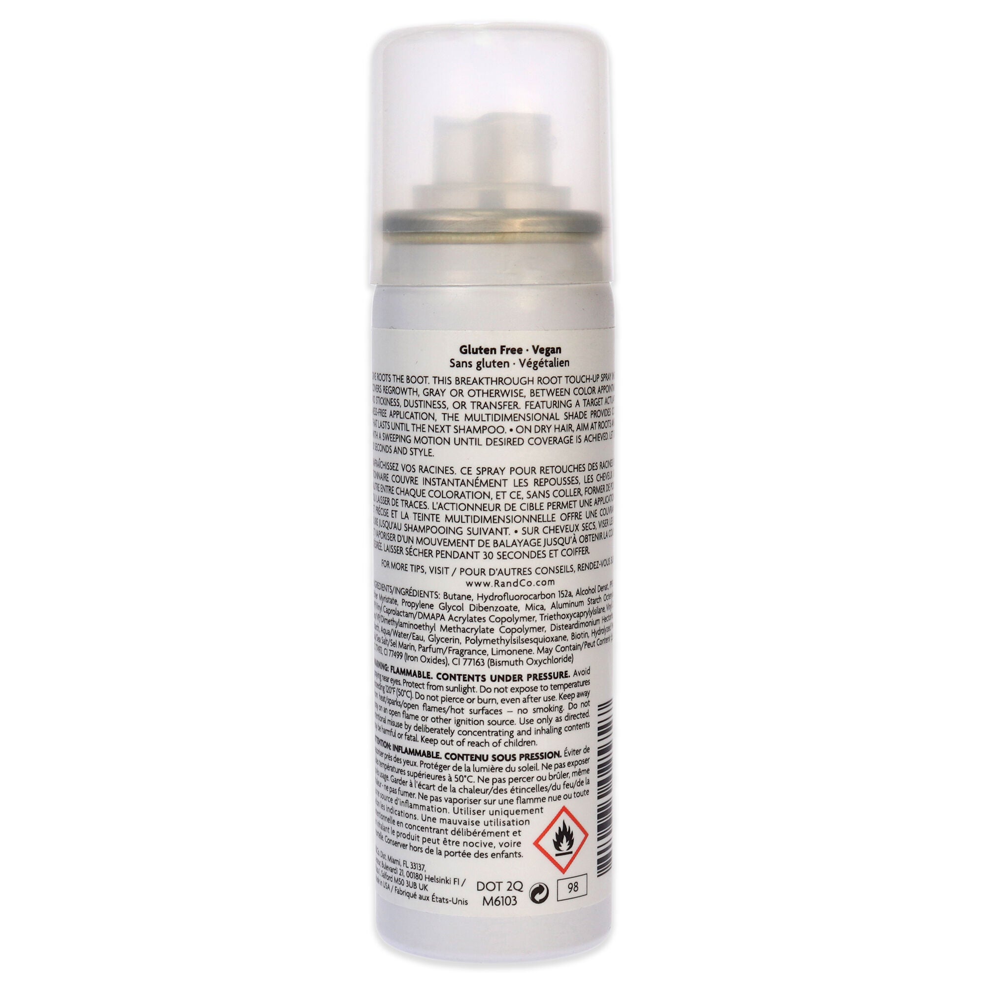 Bright Shadows Root Touch Up Spray - Medium Brown by R+Co for Unisex - 1.5 oz Hair Color, See Description, alternate image number 1