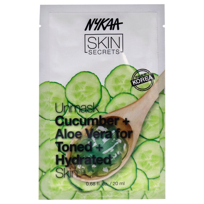 Skin Secrets Sheet Mask - Cucumber and Aloe by Nykaa Naturals for Women - 1 Pc Mask, See Description, hi-res image number 0