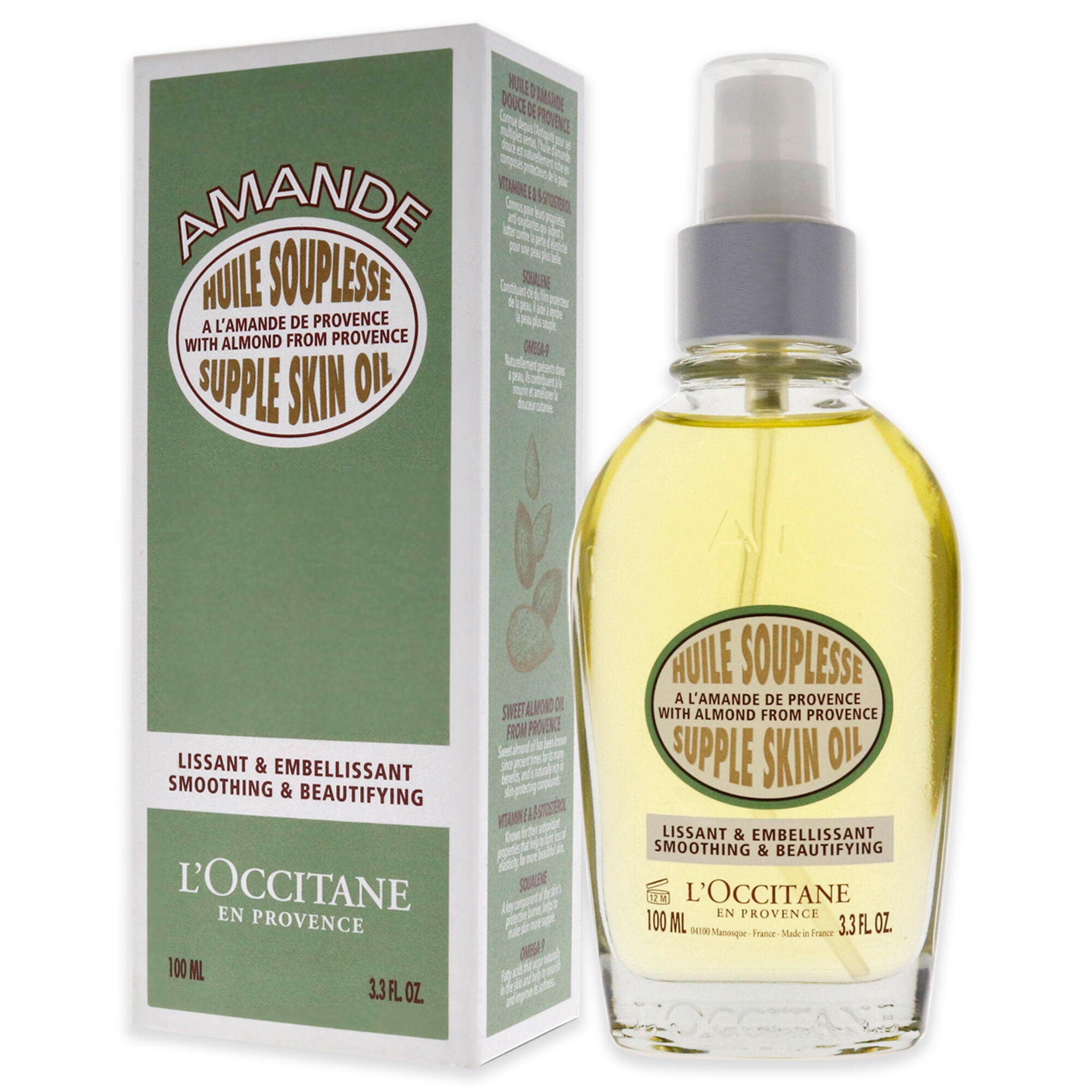 Almond Supple Skin Oil by LOccitane for Unisex - 3.4 oz Body Oil, See Description, alternate image number 3