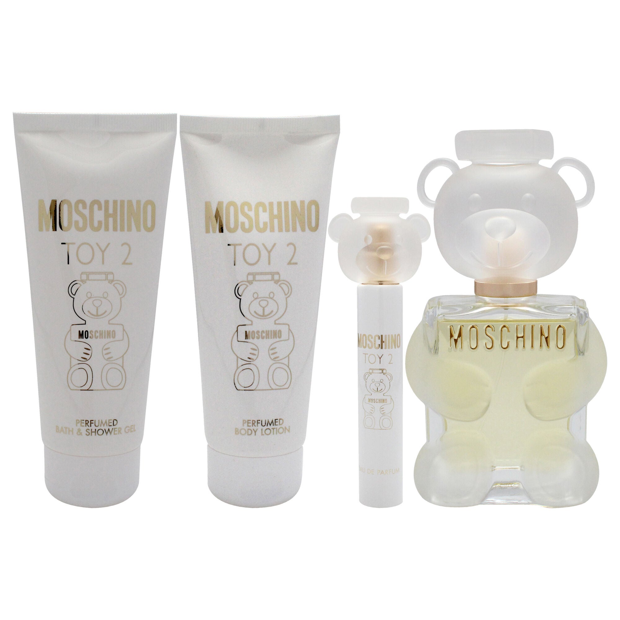 Moschino Toy 2 by Moschino for Women - 4 Pc Gift Set 3.4oz EDP Spray, 0.33oz EDP Spray, 3.4oz Body Lotion, 3.4oz Shower Gel, See Description, alternate image number 4