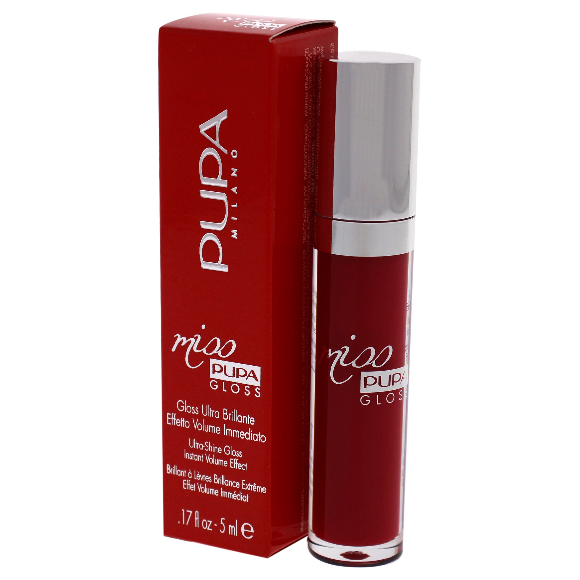 Miss Pupa Gloss Ultra-Shine Lip Gloss - 305 Essential Red by Pupa Milano for Women - 0.17 oz Lip Gloss, See Description, alternate image number 3