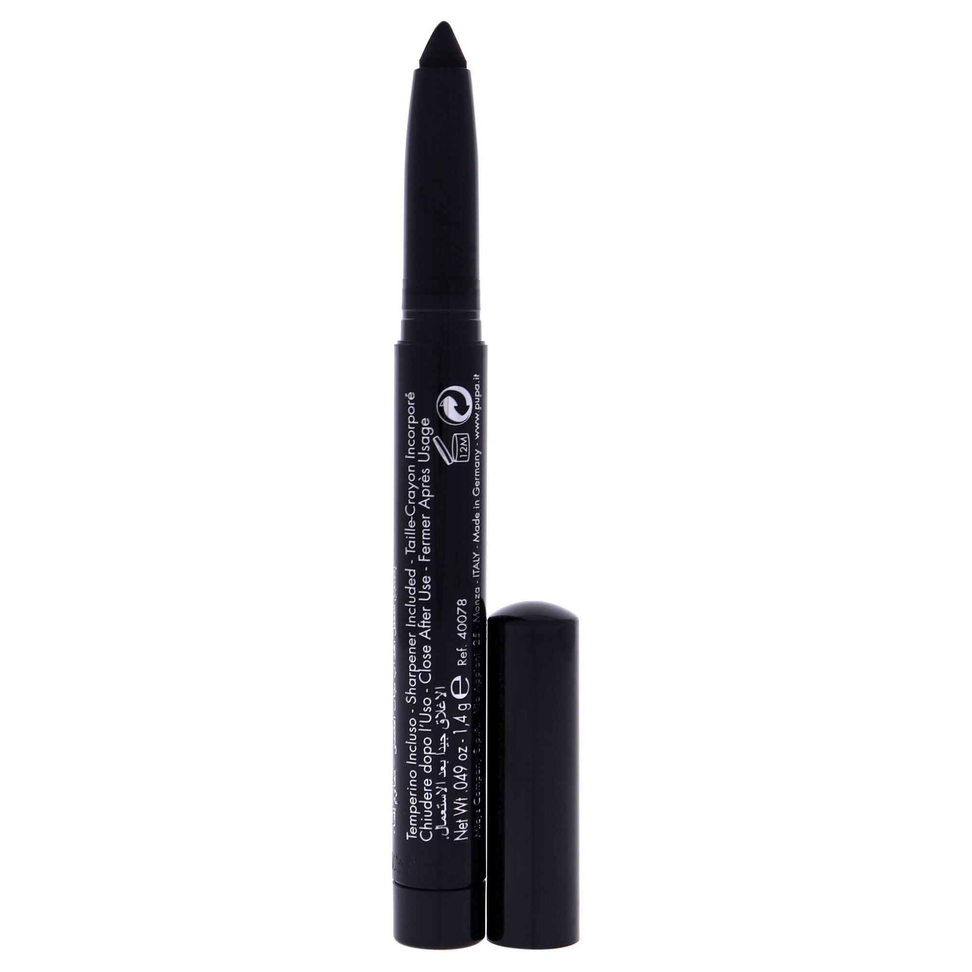 Made To Last Eyeshadow Waterproof - 012 Extra Black by Pupa Milano for Women - 0.049 oz Eye Shadow, , alternate image number 3