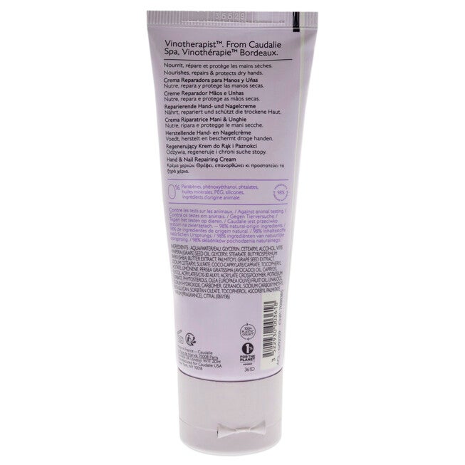 Vinotherapist Hand and Nail Repairing Cream by Caudalie for Women - 2.5 oz Cream, NA, alternate image number null