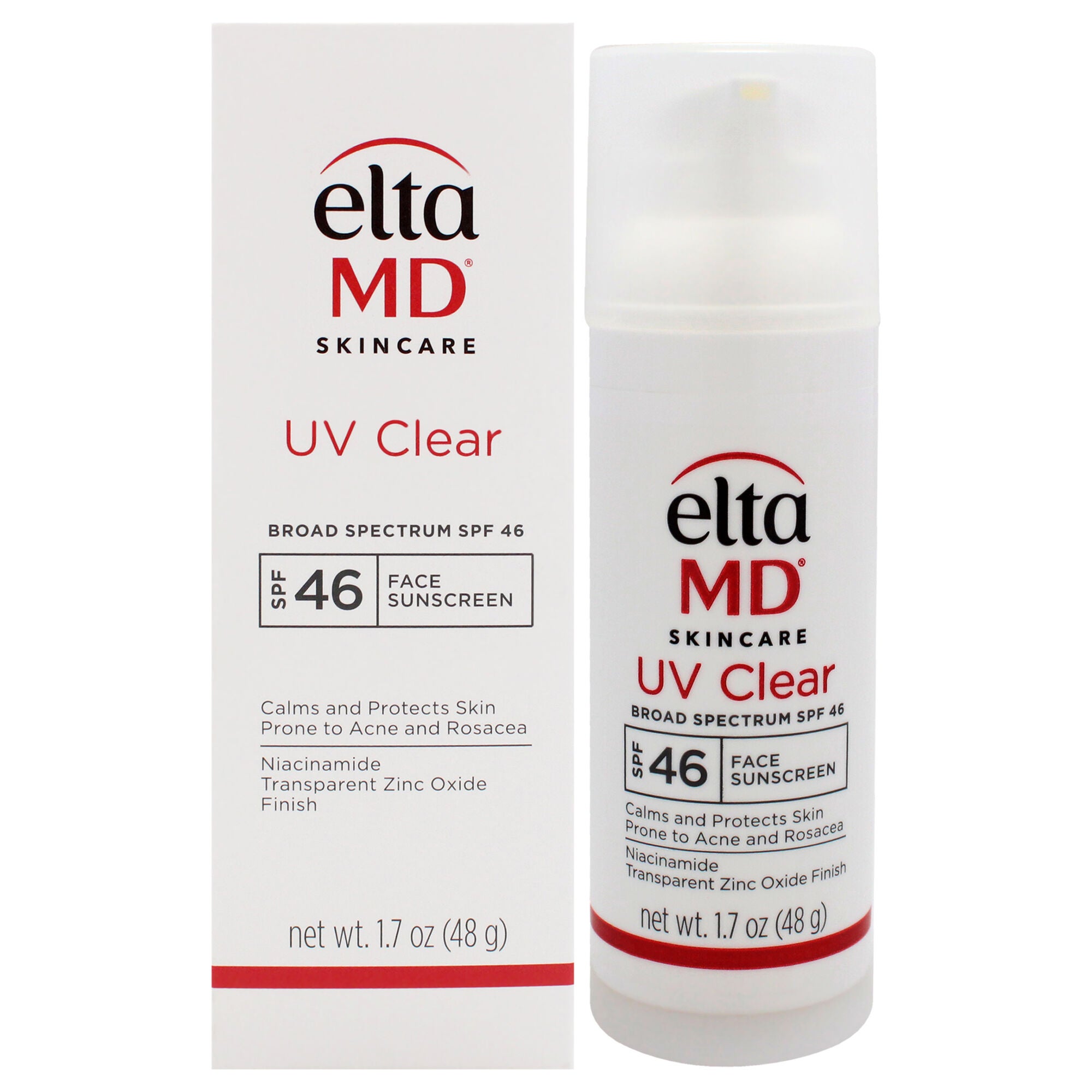 UV Clear Facial Sunscreen SPF 46 by EltaMD for Unisex - 1.7 oz Sunscreen, See Description, hi-res image number 0