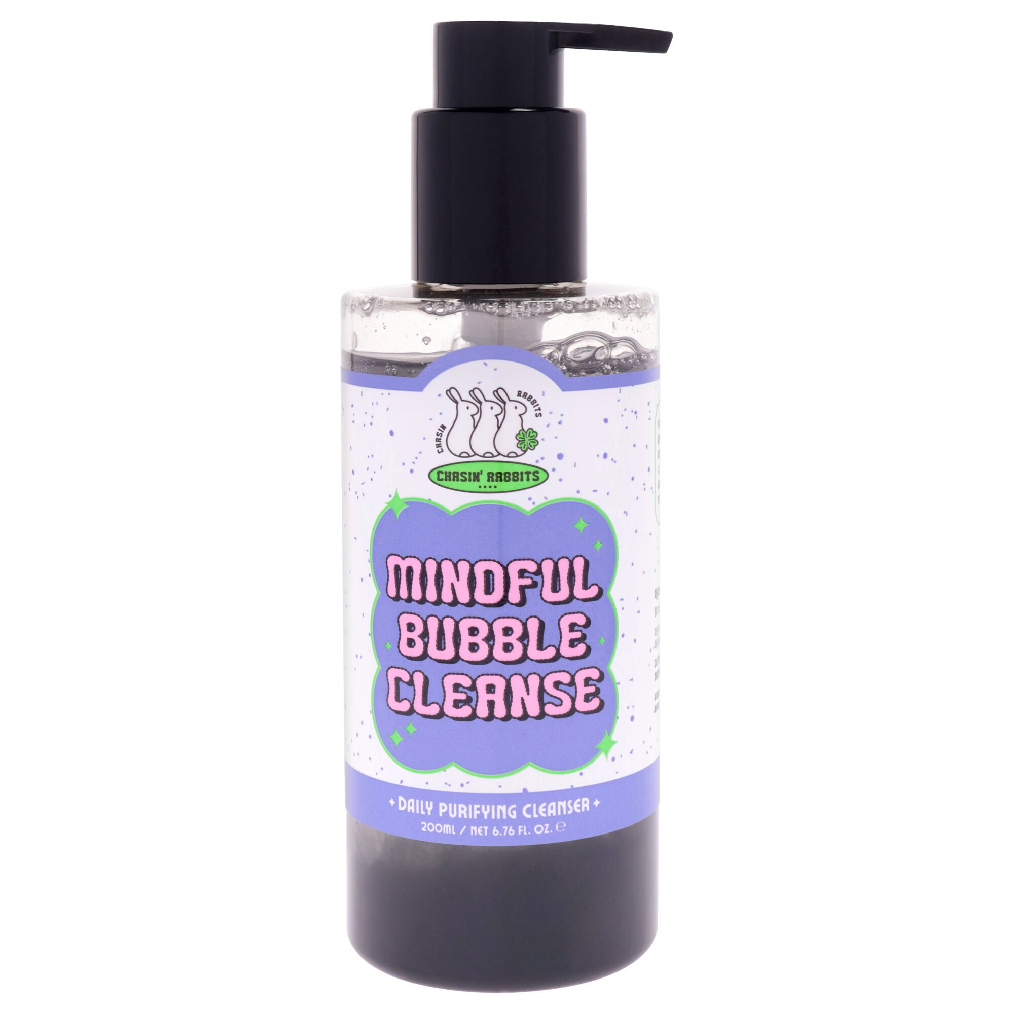 Mindful Bubble Cleanse by Chasin Rabbits for Unisex - 6.76 oz Cleanser, Black, alternate image number 1