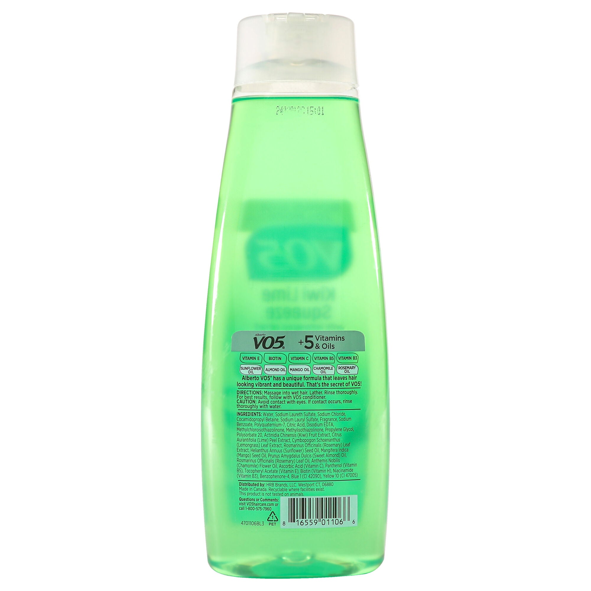 Clarifying Kiwi Lime Squeeze Shampoo by Alberto VO5 for Unisex - 15 oz Shampoo, See Description, alternate image number 1