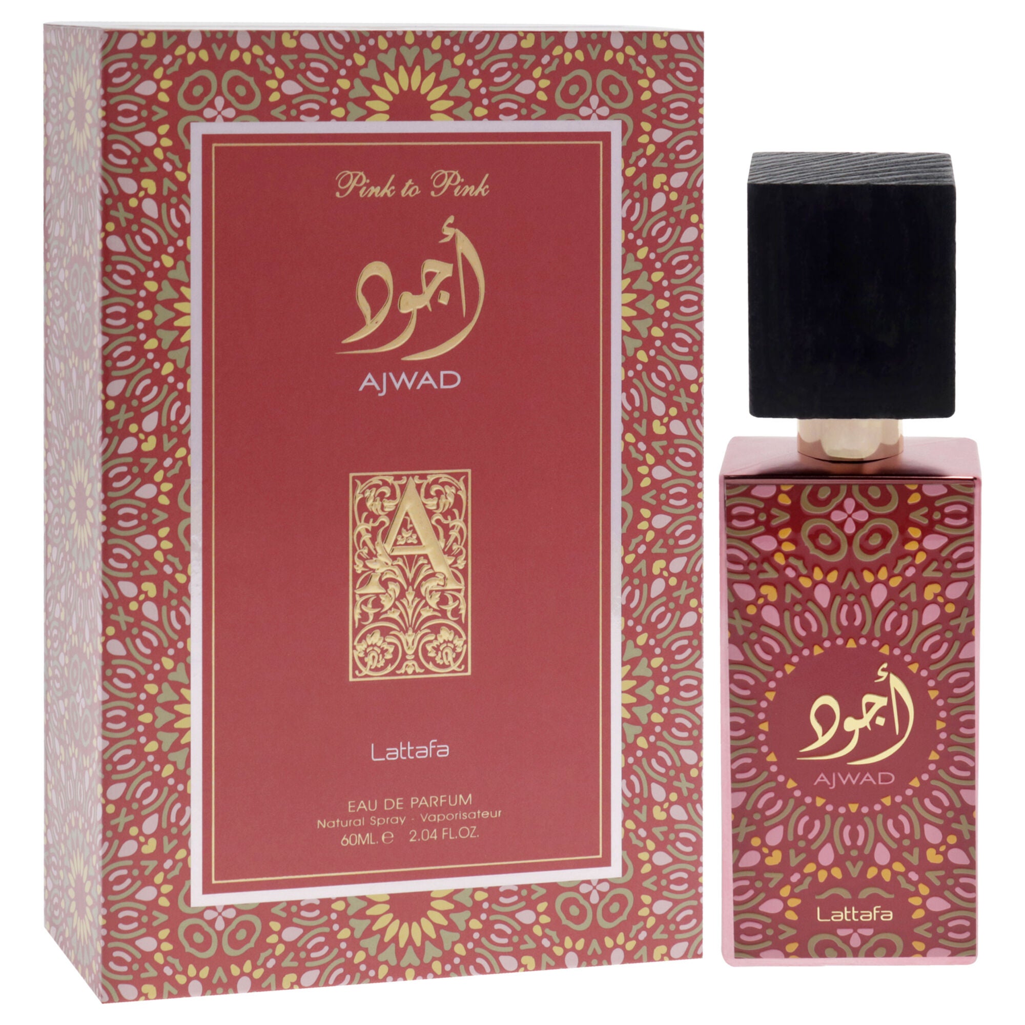Ajwad Pink To Pink by Lattafa for Unisex - 2.04 oz EDP Spray, See Description, alternate image number 2