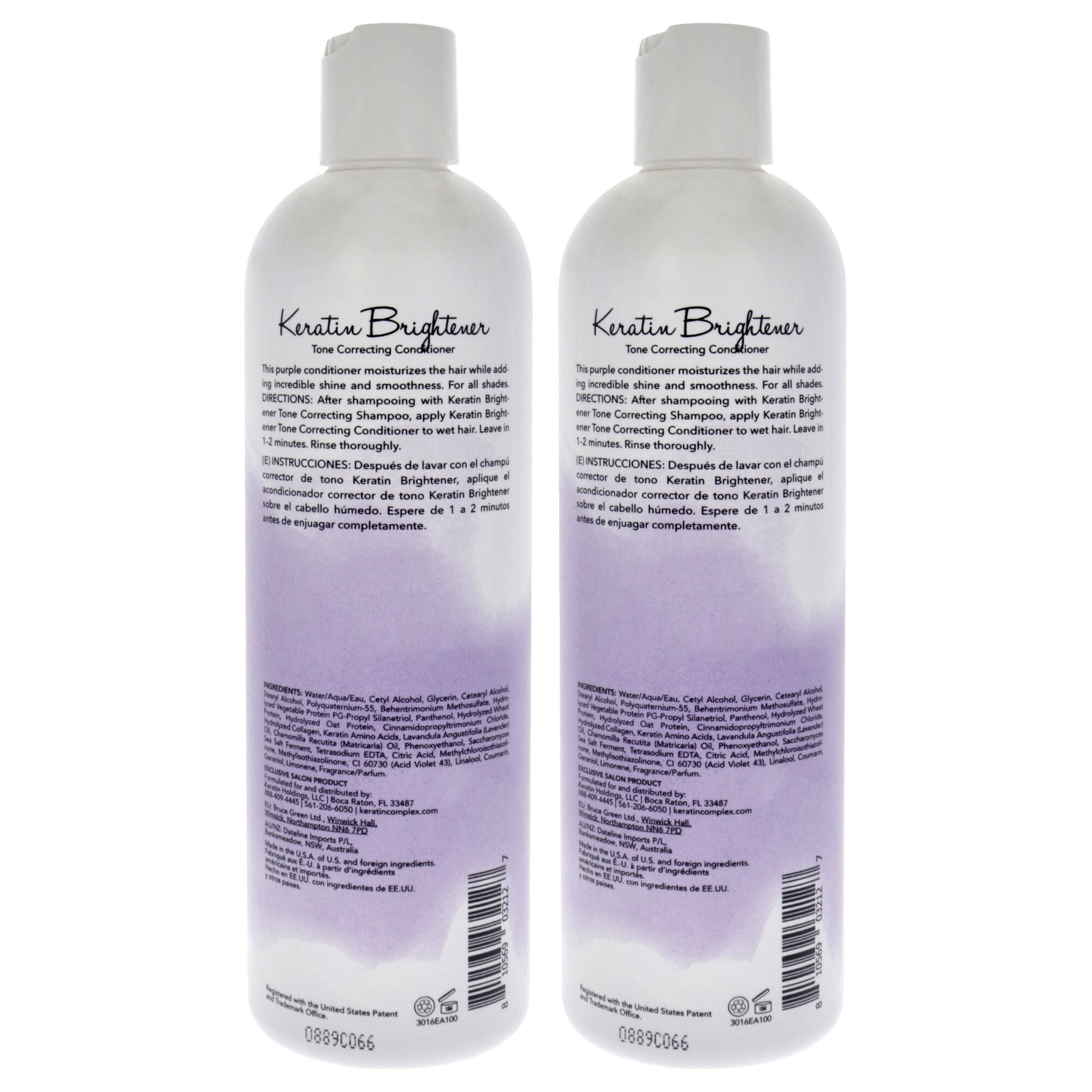 Keratin Brightener Conditioner by Keratin Perfect for Unisex - 12 oz Conditioner - Pack of 2, See Description, alternate image number 2