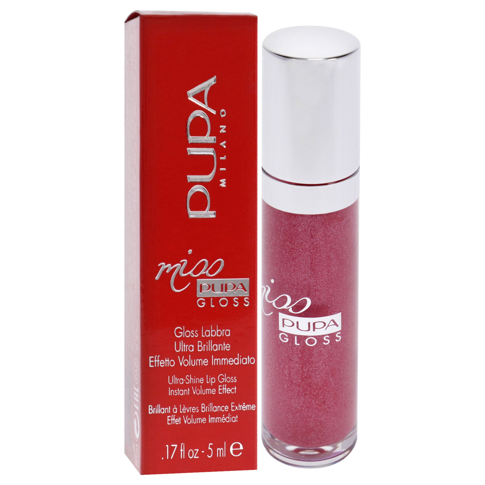 Miss Pupa Gloss Ultra-Shine Lip Gloss - 304 French Kiss by Pupa Milano for Women - 0.17 oz Lip Gloss, See Description, alternate image number 1