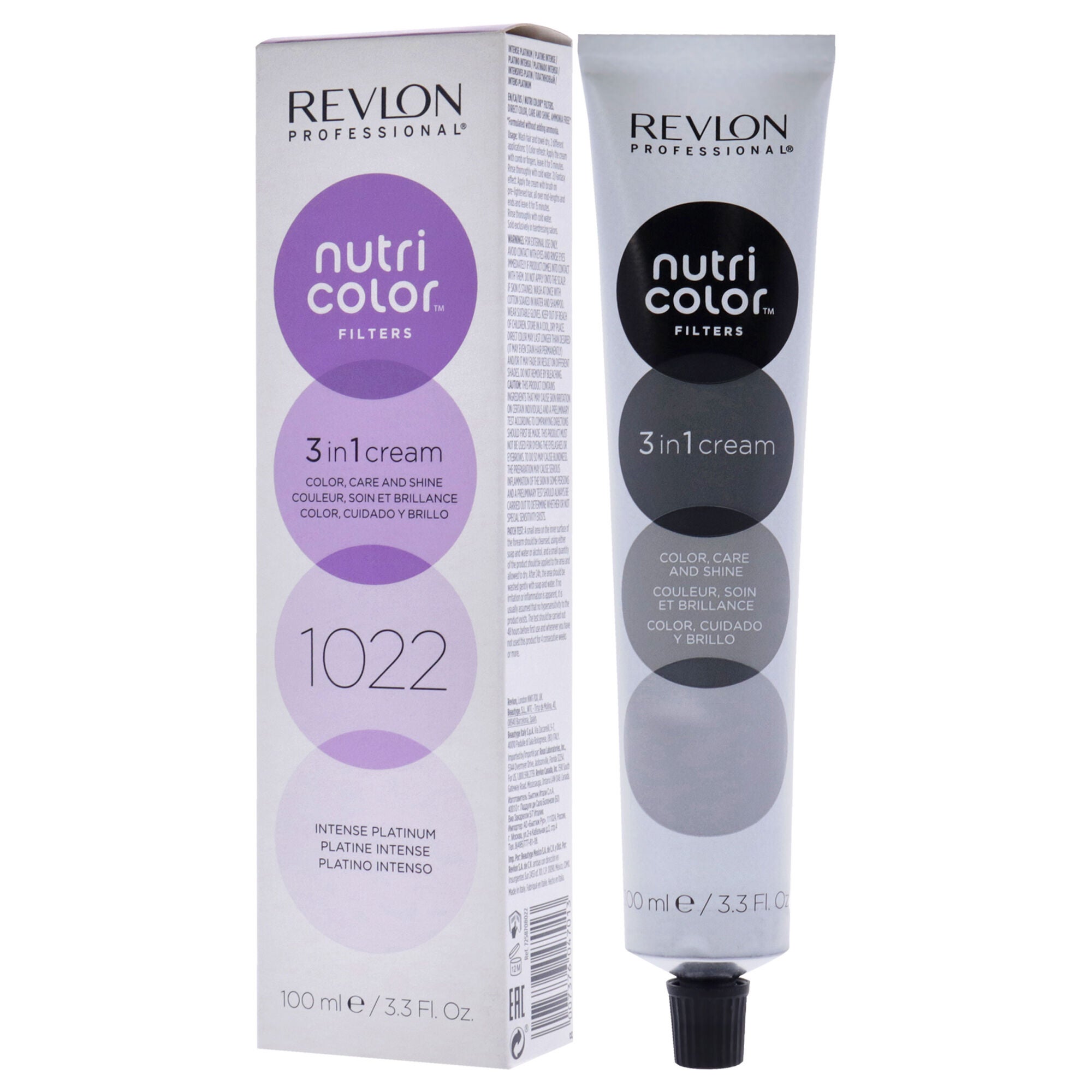 Nutri Color Cream - 1022 Intense Platinum by Revlon for Unisex - 3.3 oz Hair Color, See Description, alternate image number 2