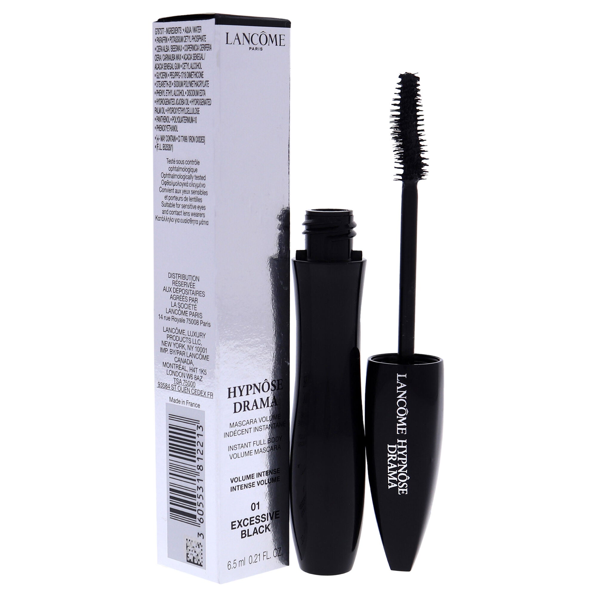 Hypnose Drama Instant Full Body Volume Mascara - 01 Excessive Black by Lancome for Women - 0.21 oz Mascara, See Description, alternate image number 2