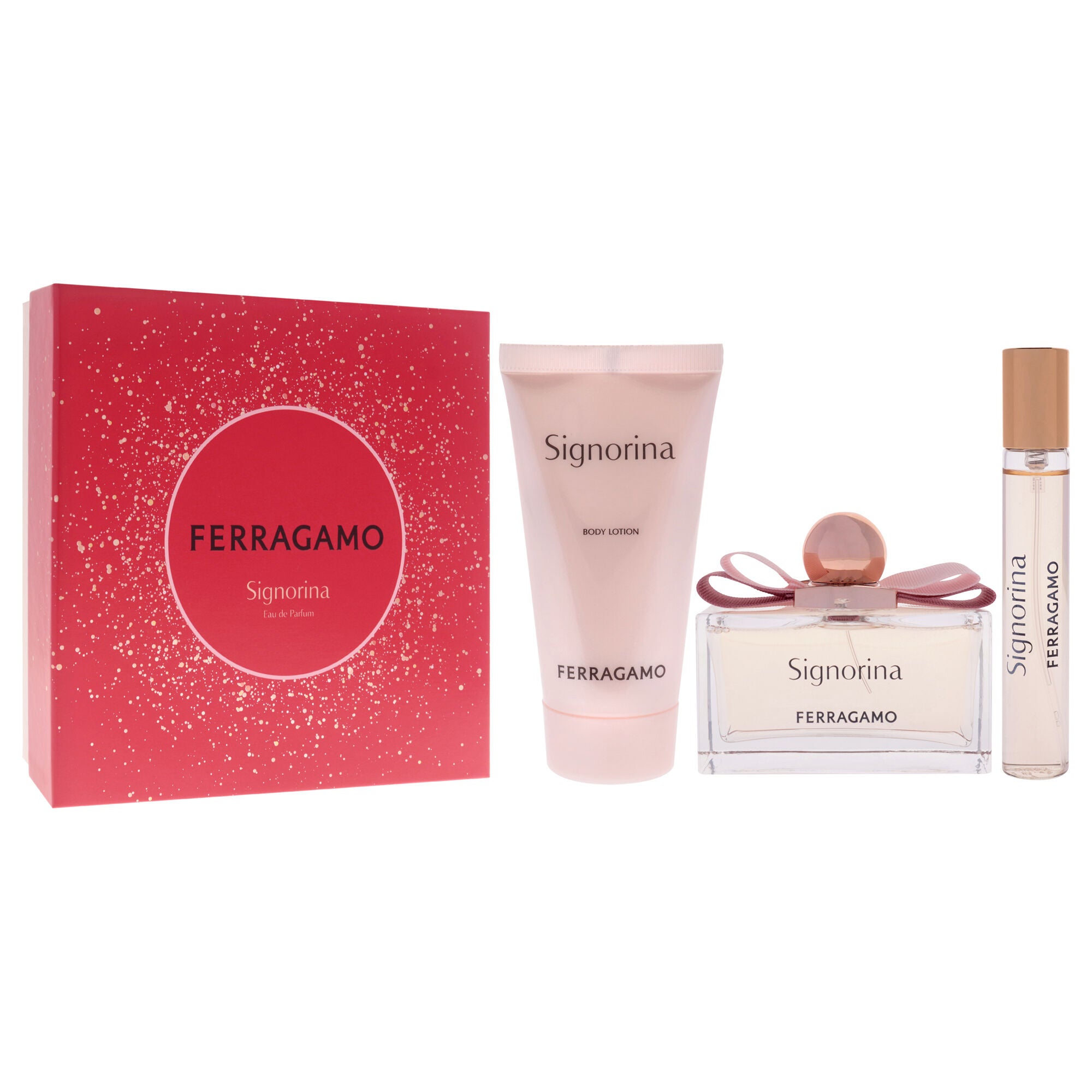 Signorina by Salvatore Ferragamo for Women - 3 Pc Gift Set 3.4oz EDP Spray, 0.5oz EDP Spray, 1.7oz Body Lotion, Clear, alternate image number 2