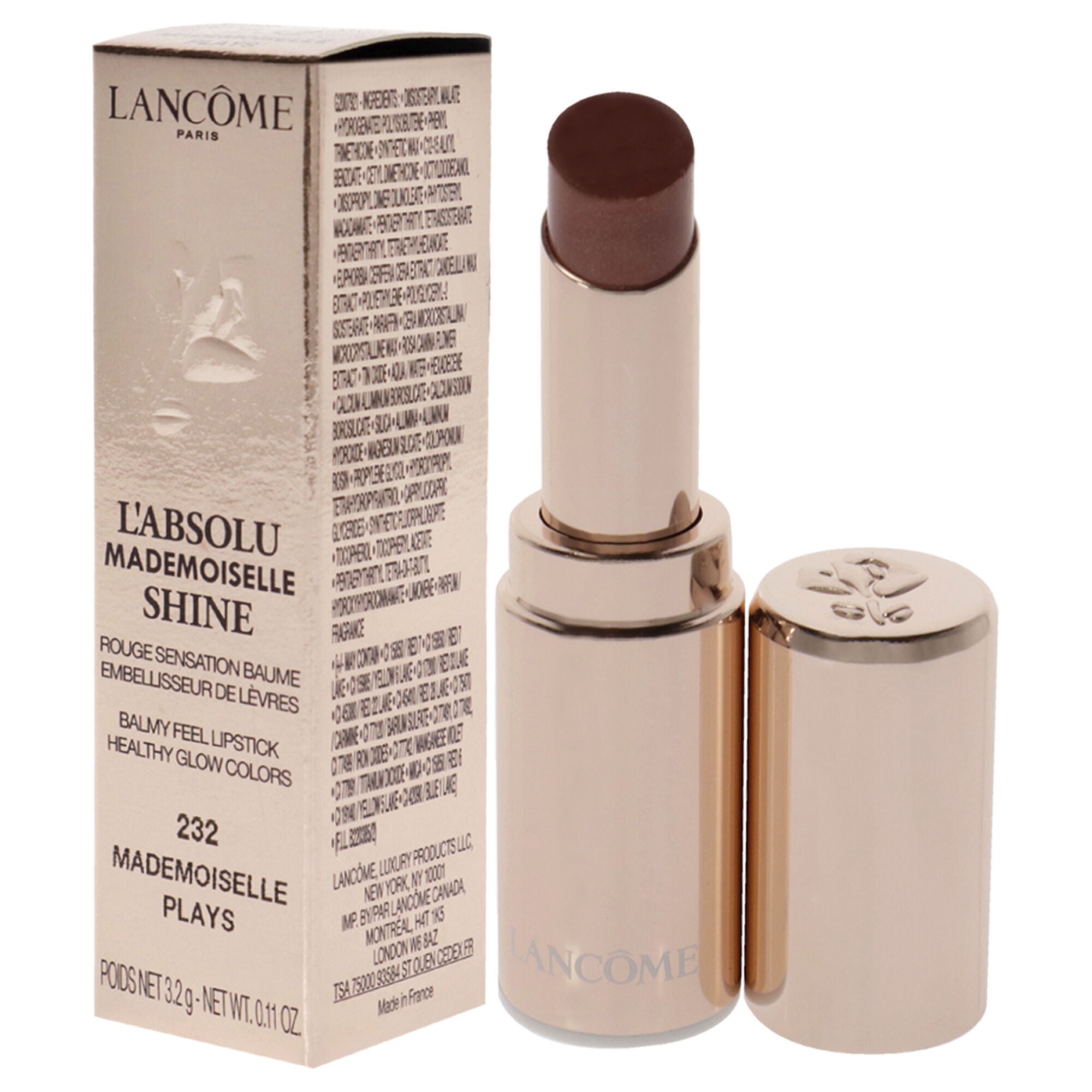 LAbsolu Mademoiselle Shine - 232 Plays by Lancome for Women - 0.11 oz Lipstick, See Description, alternate image number 3