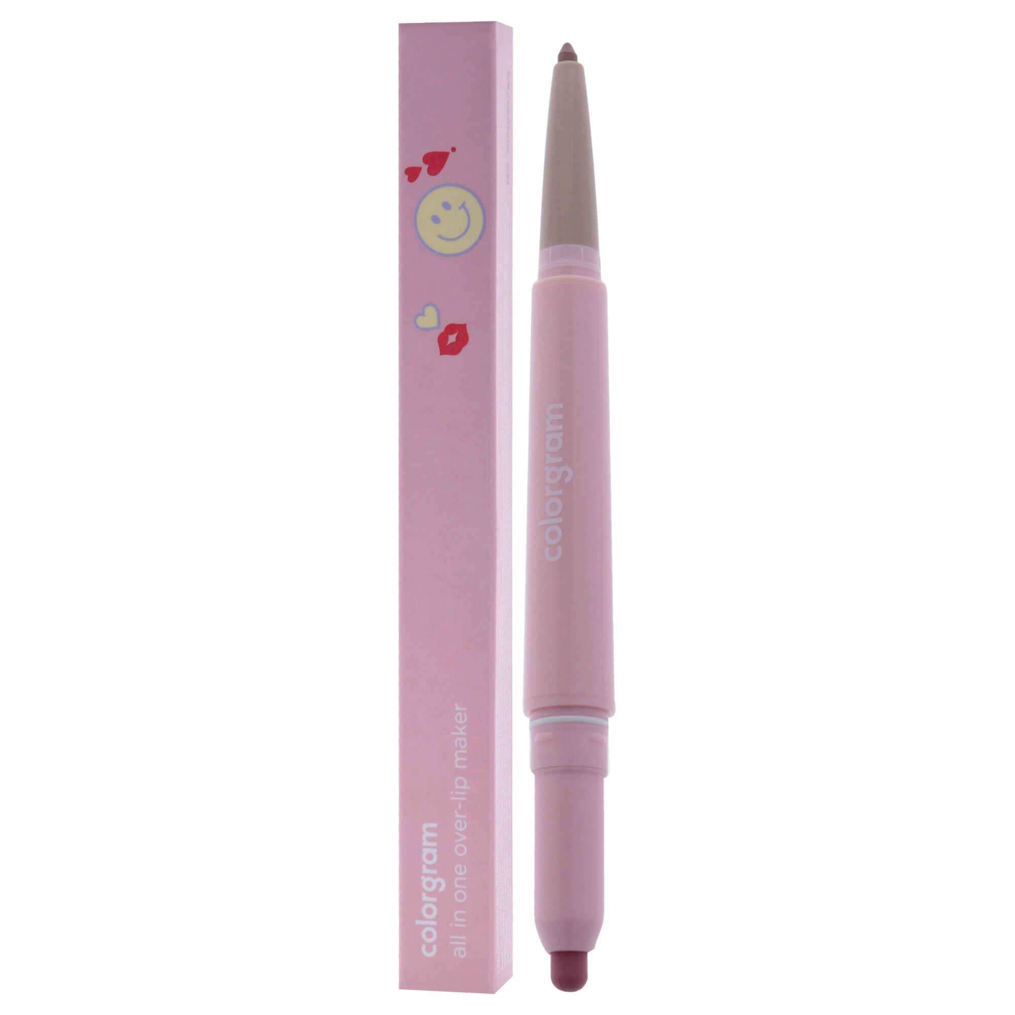 All In One Over-lip Maker - 02 Cool Pink by Colorgram for Women - 0.024 oz Lip Pencil, Pink, alternate image number 3