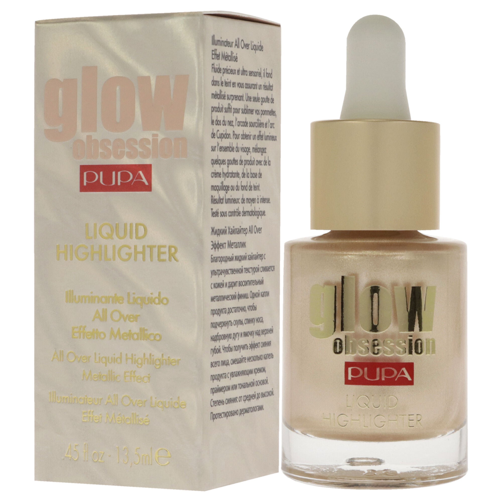 Glow Obession Liquid Highlighter - 002 Moon Light by Pupa Milano for Women - 0.45 oz Highlighter, , alternate image number 7