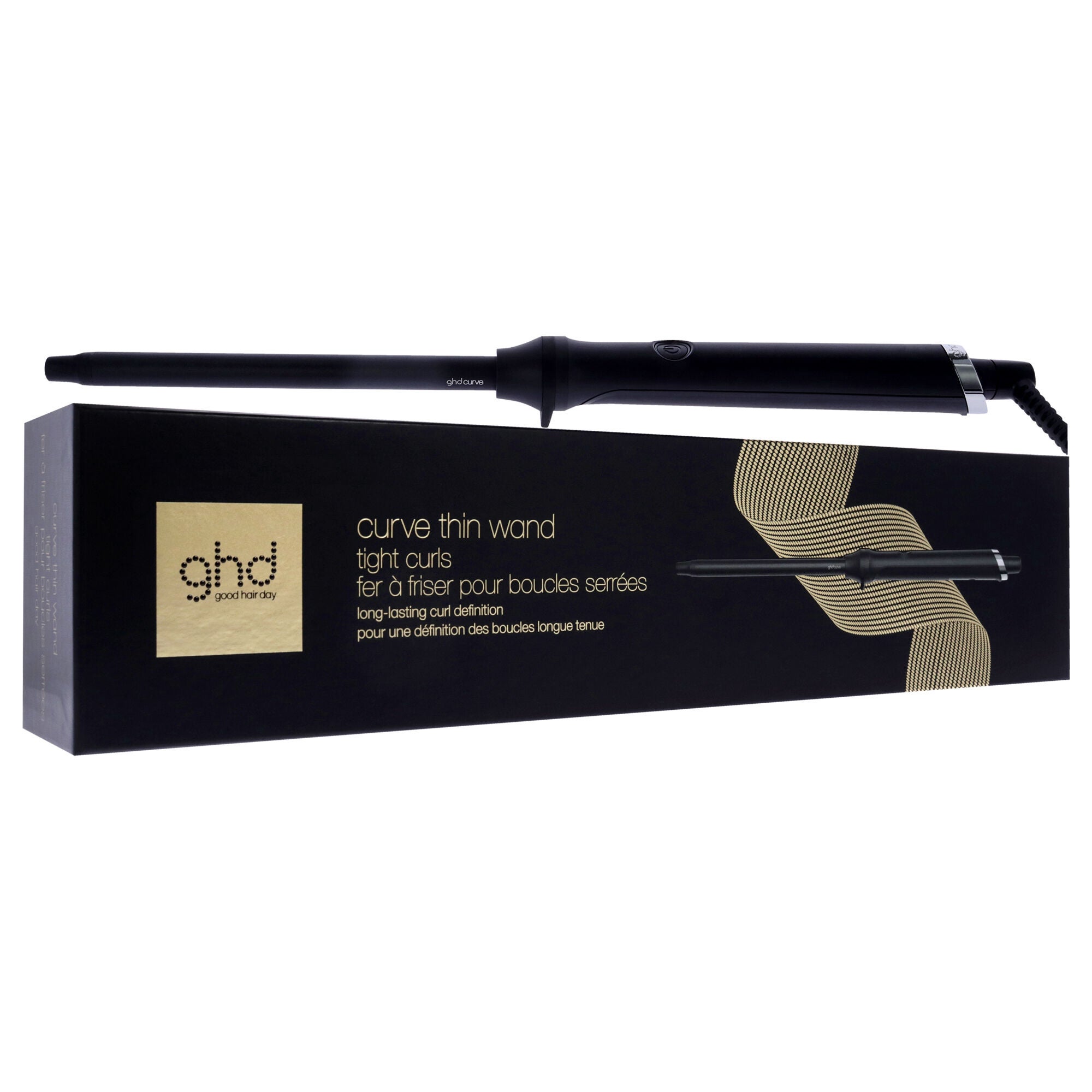GHD Curve Thin Wand Curling Iron - CPW141 - Black by GHD for Unisex - 0.5 Inch Curling Iron, See Description, alternate image number 1