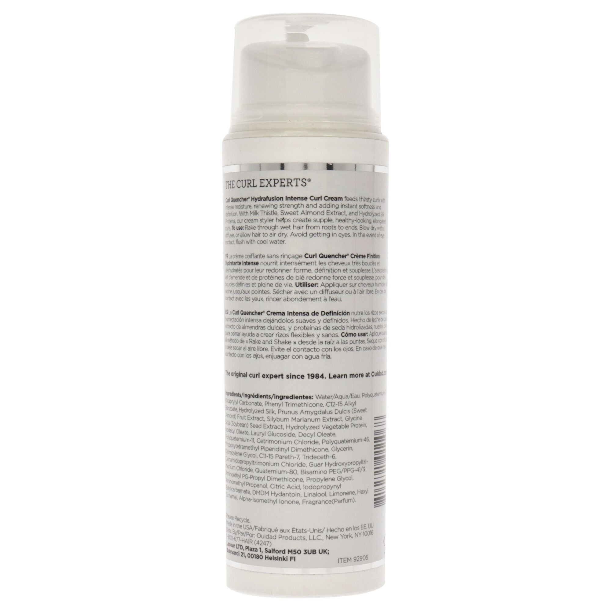 Curl Quencher Hydrafusion Intense Curl Cream by Ouidad for Unisex - 5 oz Cream, , alternate image number 4