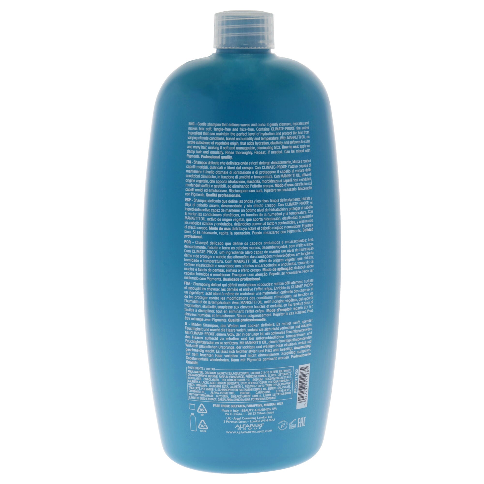 Semi Di Lino Curls Enhancing Low Shampoo by Alfaparf Milano for Unisex - 33.8 oz Shampoo, See Description, alternate image number 1