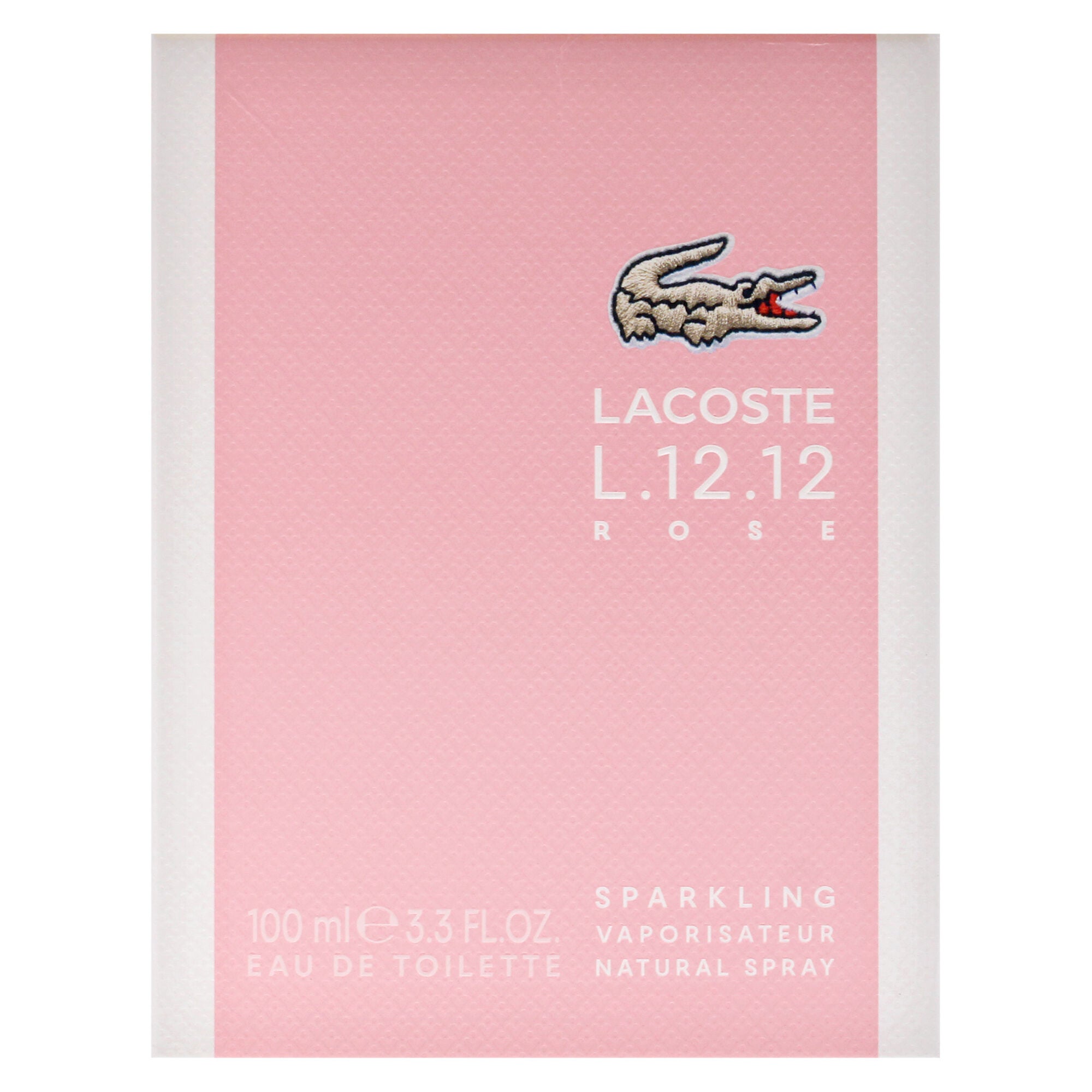 Lacoste Eau De L.12.12 Rose Sparkling by Lacoste for Women - 3.3 oz EDT Spray, Clear, alternate image number 4