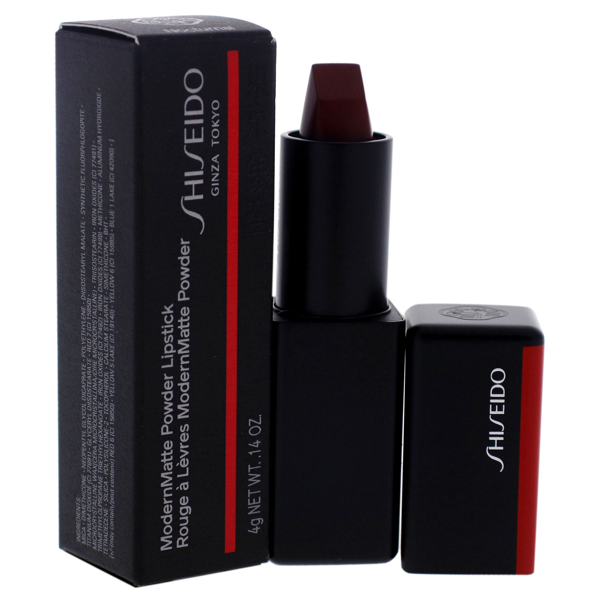 ModernMatte Powder Lipstick - 521 Nocturnal by Shiseido for Women - 0.14 oz Lipstick, See Description, alternate image number 1