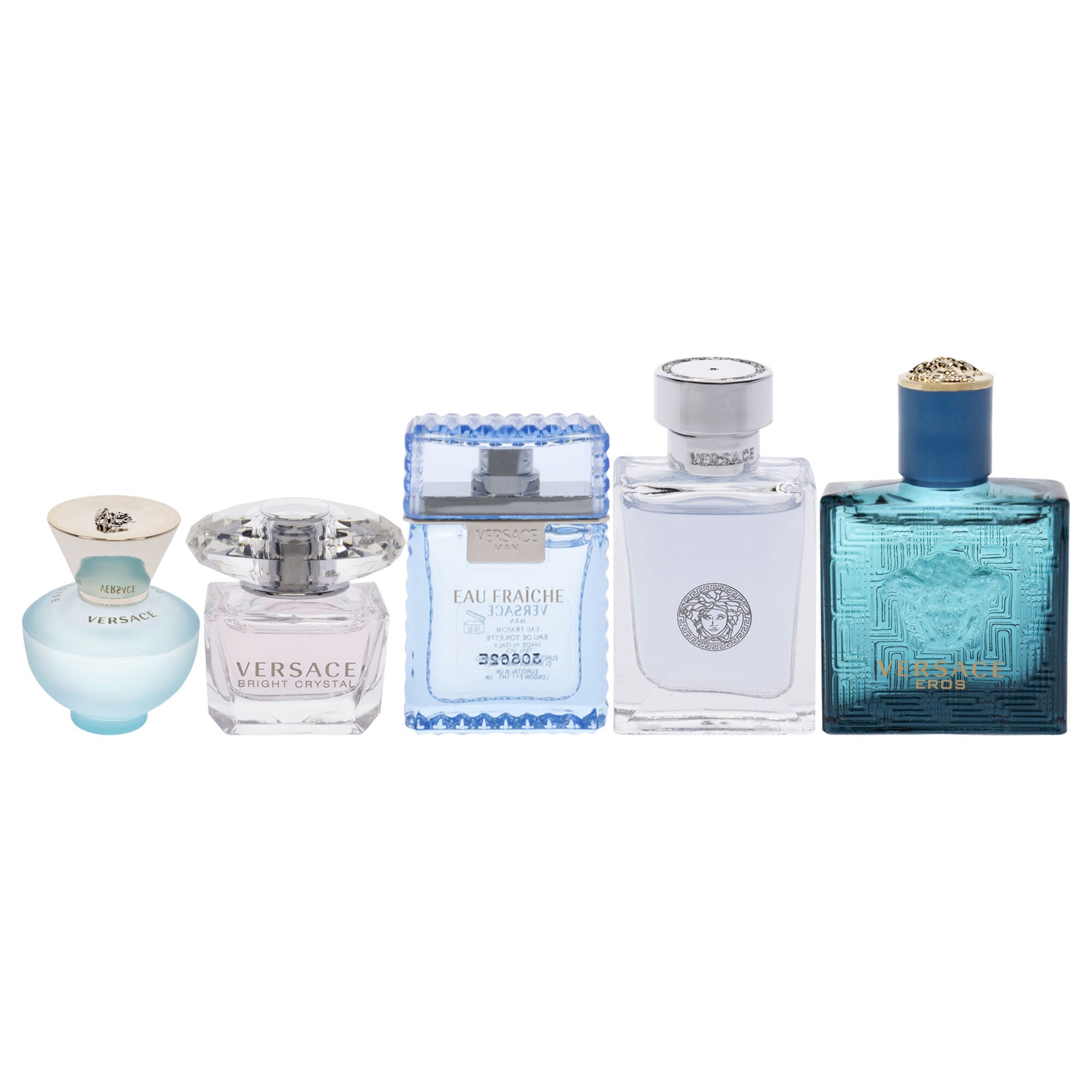 Versace Miniatures Collection by Versace for Unisex - 5 Pc Mini Gift Set 0.17oz, See Description, alternate image number 1