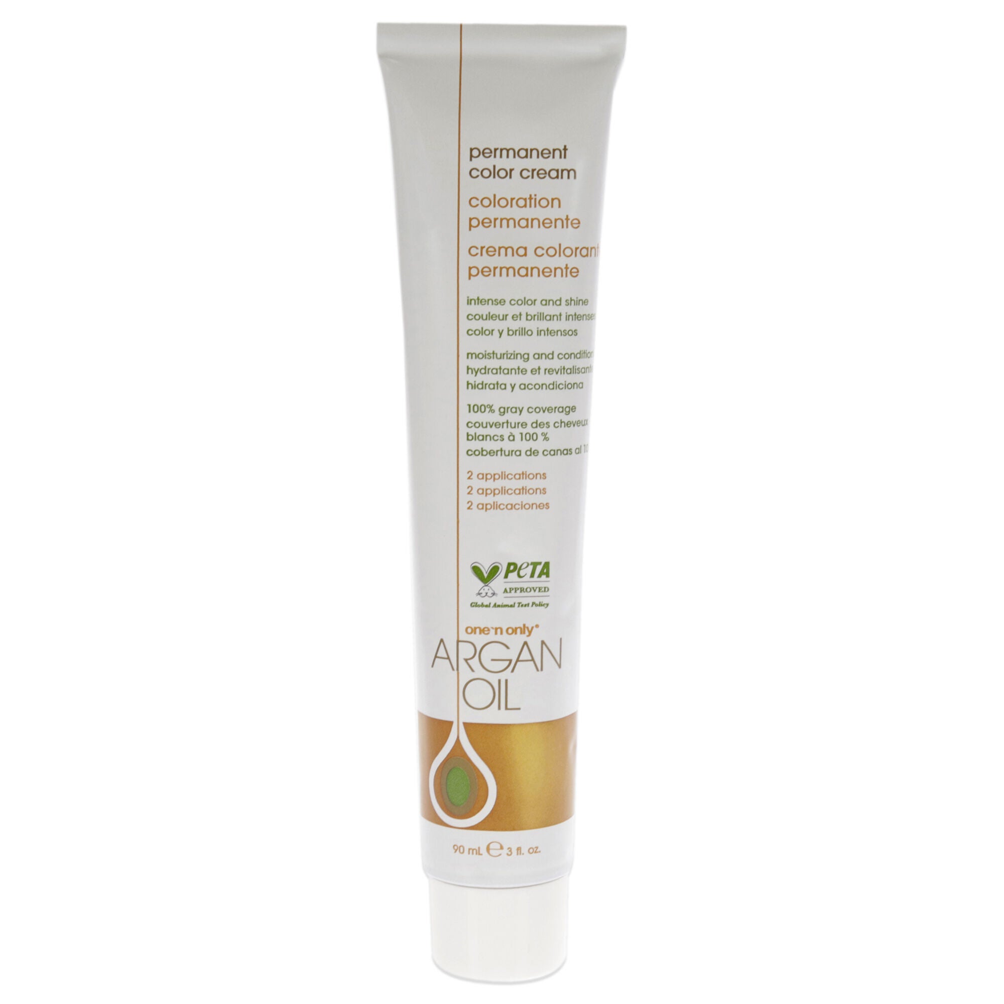 Argan Oil Permanent Color Cream - 4CH Medium Chocolate Brown by One n Only for Unisex - 3 oz Hair Color, , alternate image number 5