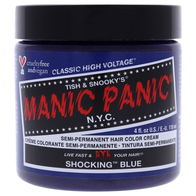 Classic High Voltage Hair Color - Shocking Blue by Manic Panic for Unisex - 4 oz Hair Color, See Description, hi-res image number 0