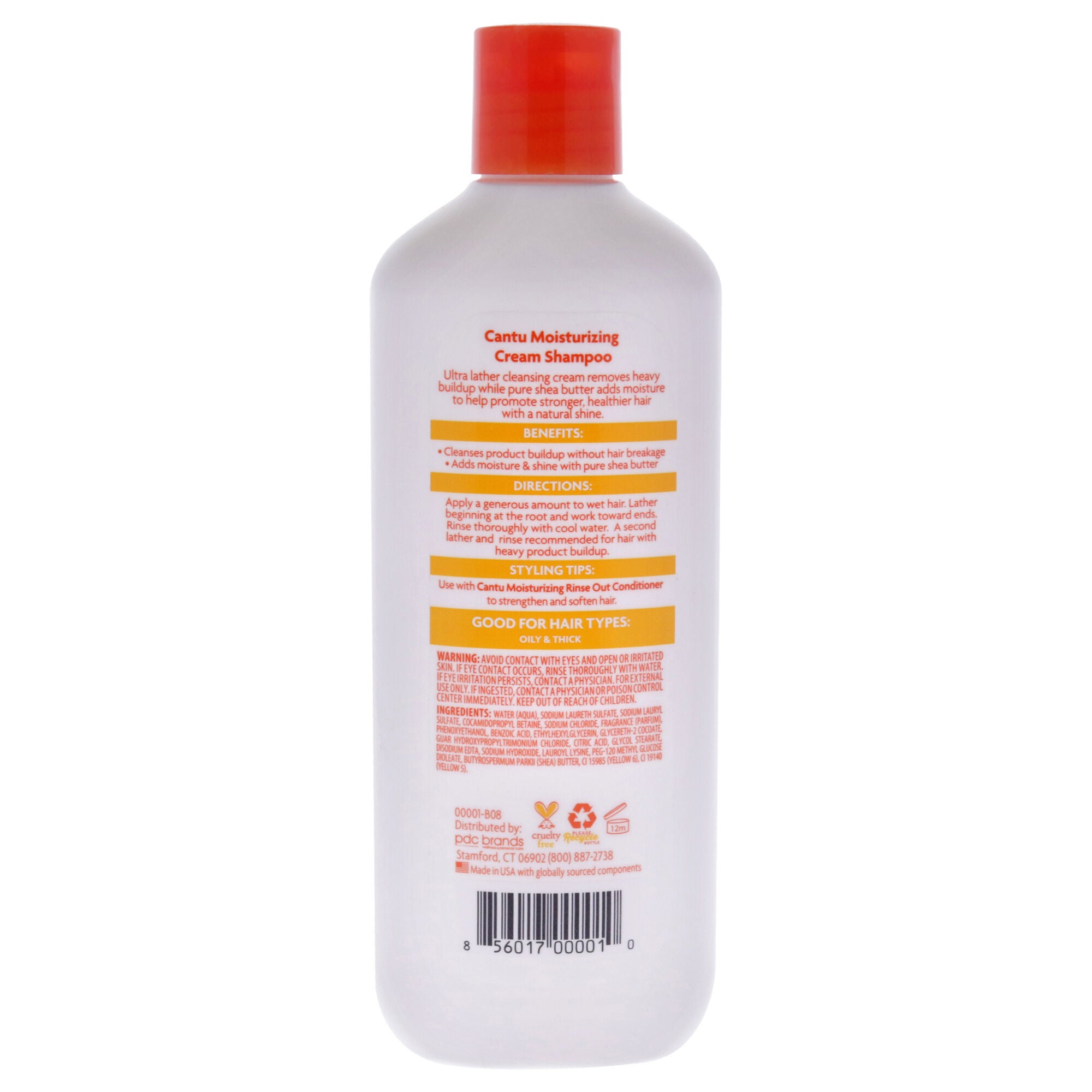 Shea Butter Moisturizing Cream Shampoo by Cantu for Unisex - 13.5 oz Shampoo, See Description, alternate image number 2