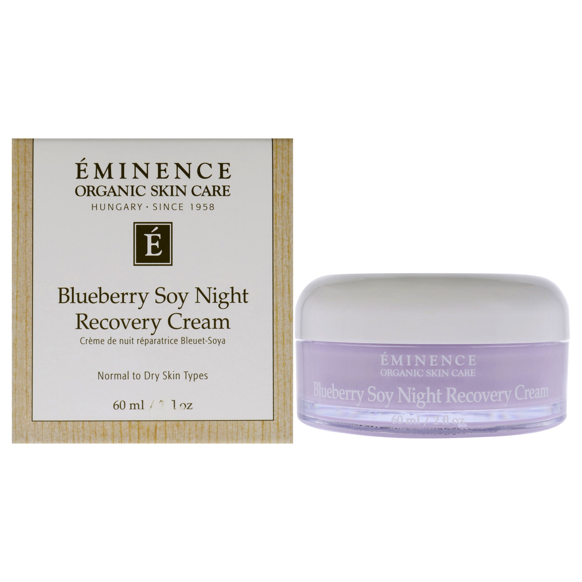 Blueberry Soy Night Recovery Cream by Eminence for Unisex - 2 oz Cream, See Description, hi-res image number 0