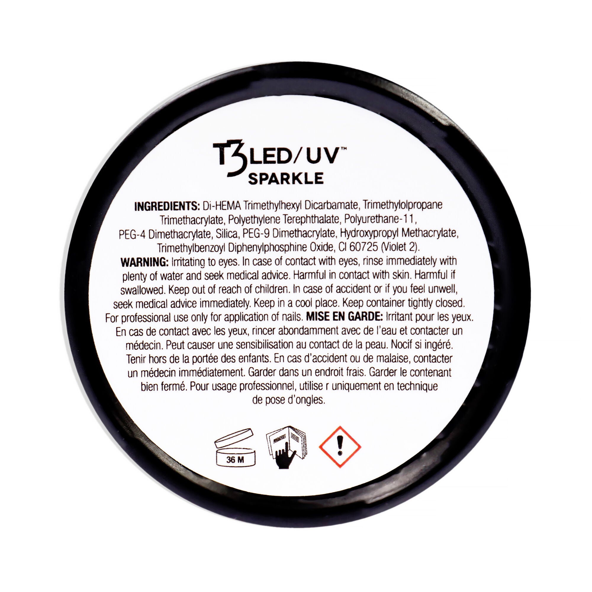 T3 Cool Cure Versatility Gel - Barbie Glitter by Cuccio Pro for Women - 1 oz Nail Gel, See Description, alternate image number 1