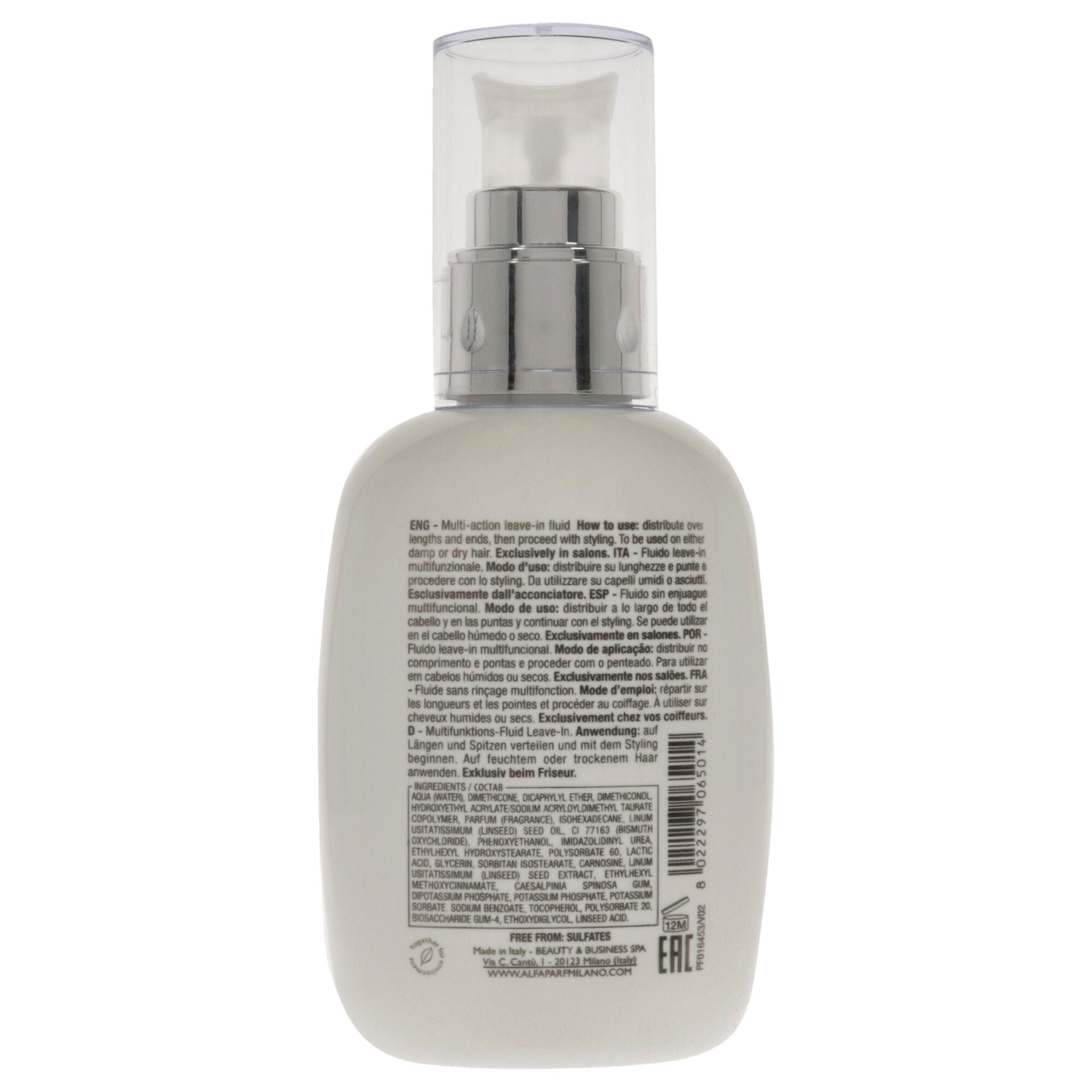 Semi Di Lino Diamond Extraordinary All-in-1 Fluid by Alfaparf Milano for Unisex - 4.23 oz Treatment, See Description, alternate image number 2