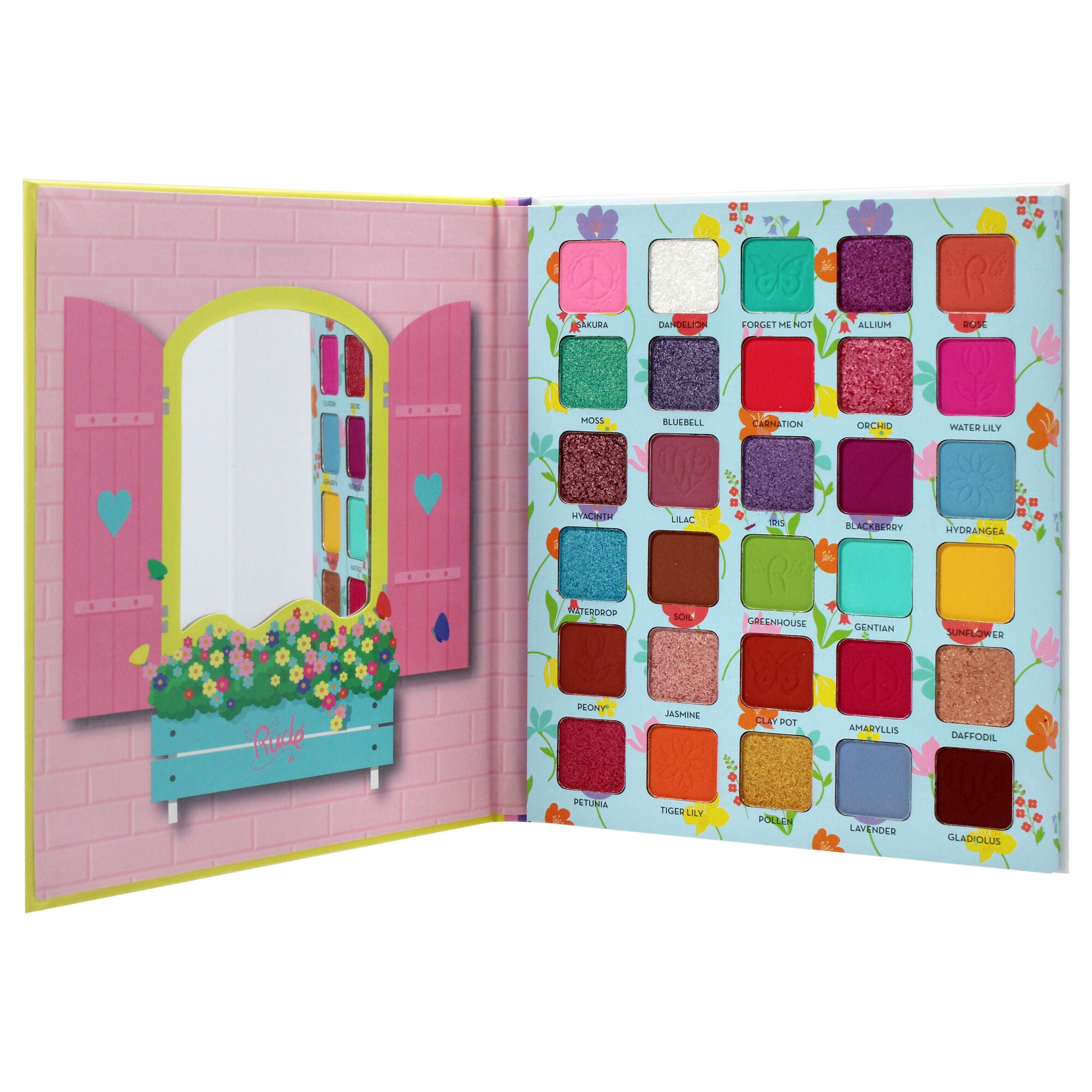 Flower Child 30 Pressed Pigment and Shadows - Freshly Cut by Rude Cosmetics for Women - 1 oz Eye Shadow, , alternate image number 5