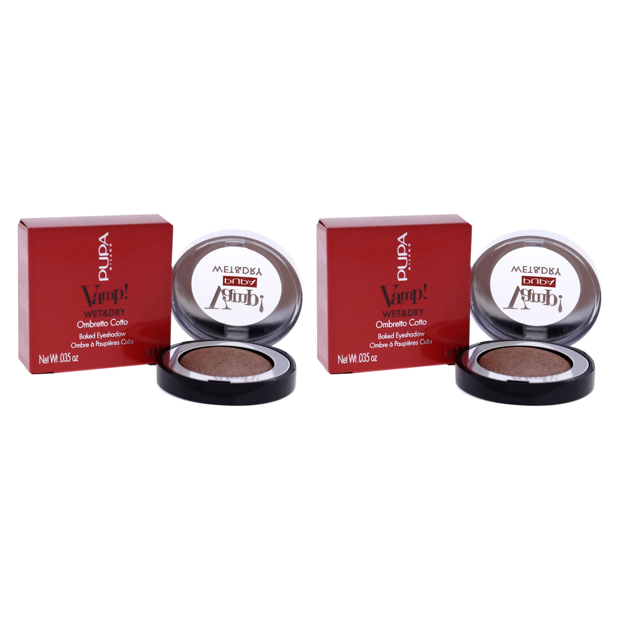 Vamp! Wet and Dry Baked Eyeshadow - 103 Rose Gold by Pupa Milano for Women - 0.035 oz Eye Shadow - Pack of 2, See Description, alternate image number 2